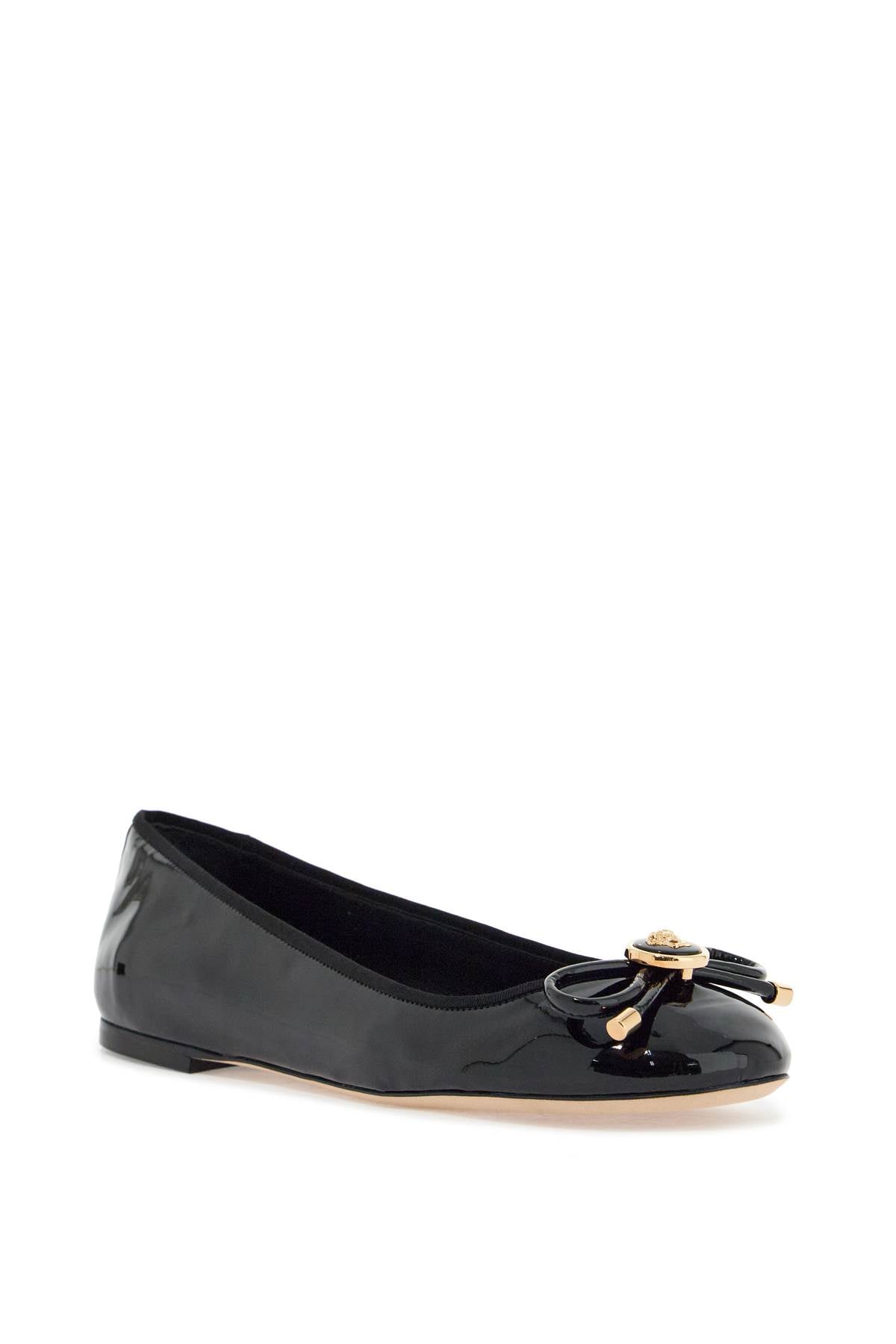 VERSACE opera bow ballet flats