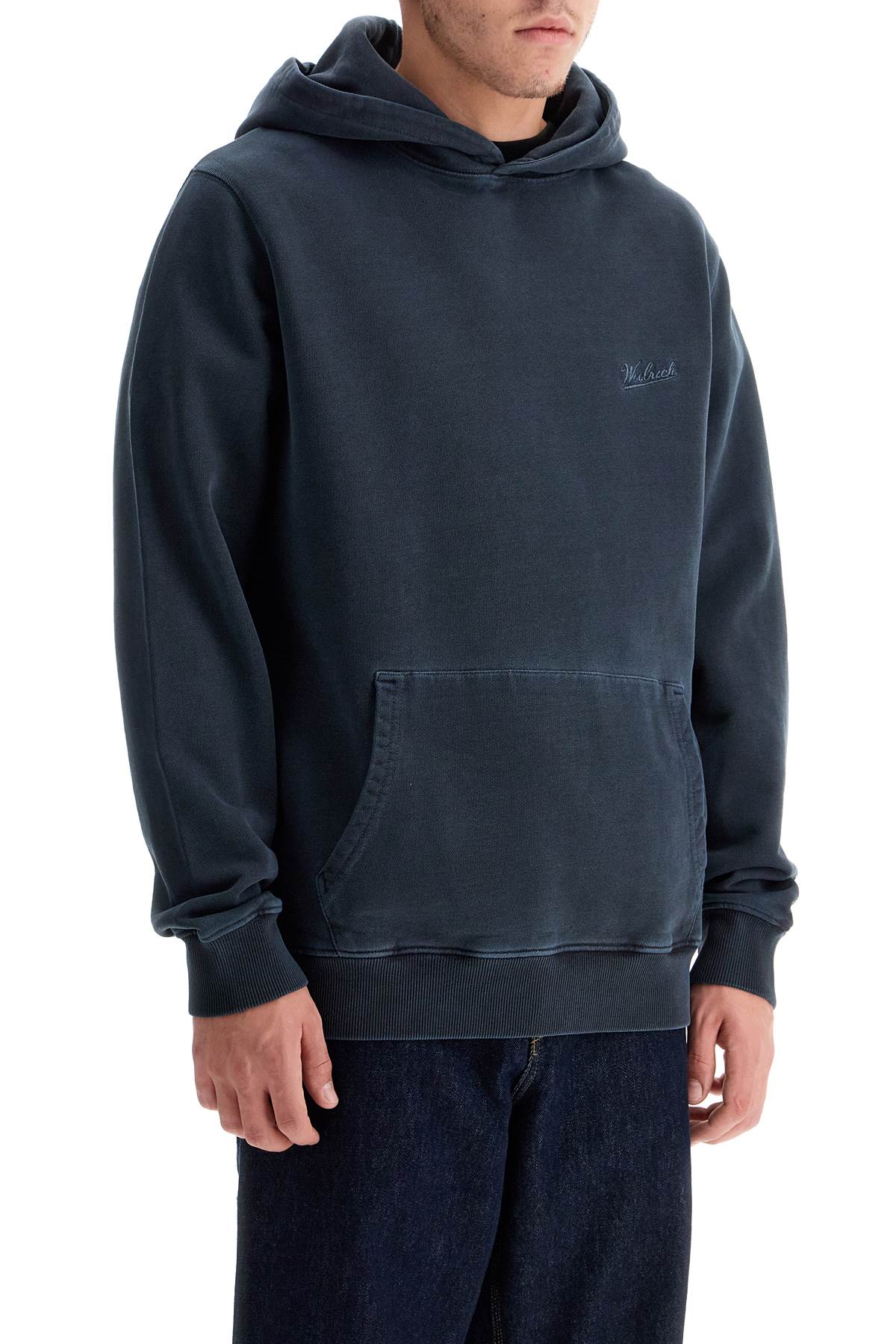 WOOLRICH hooded sweatshirt with tie-d