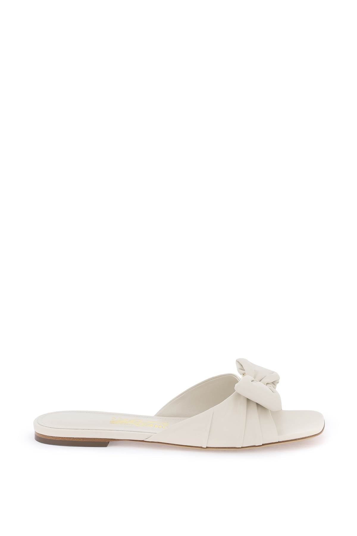 FERRAGAMO "nappa slides with bow detail"