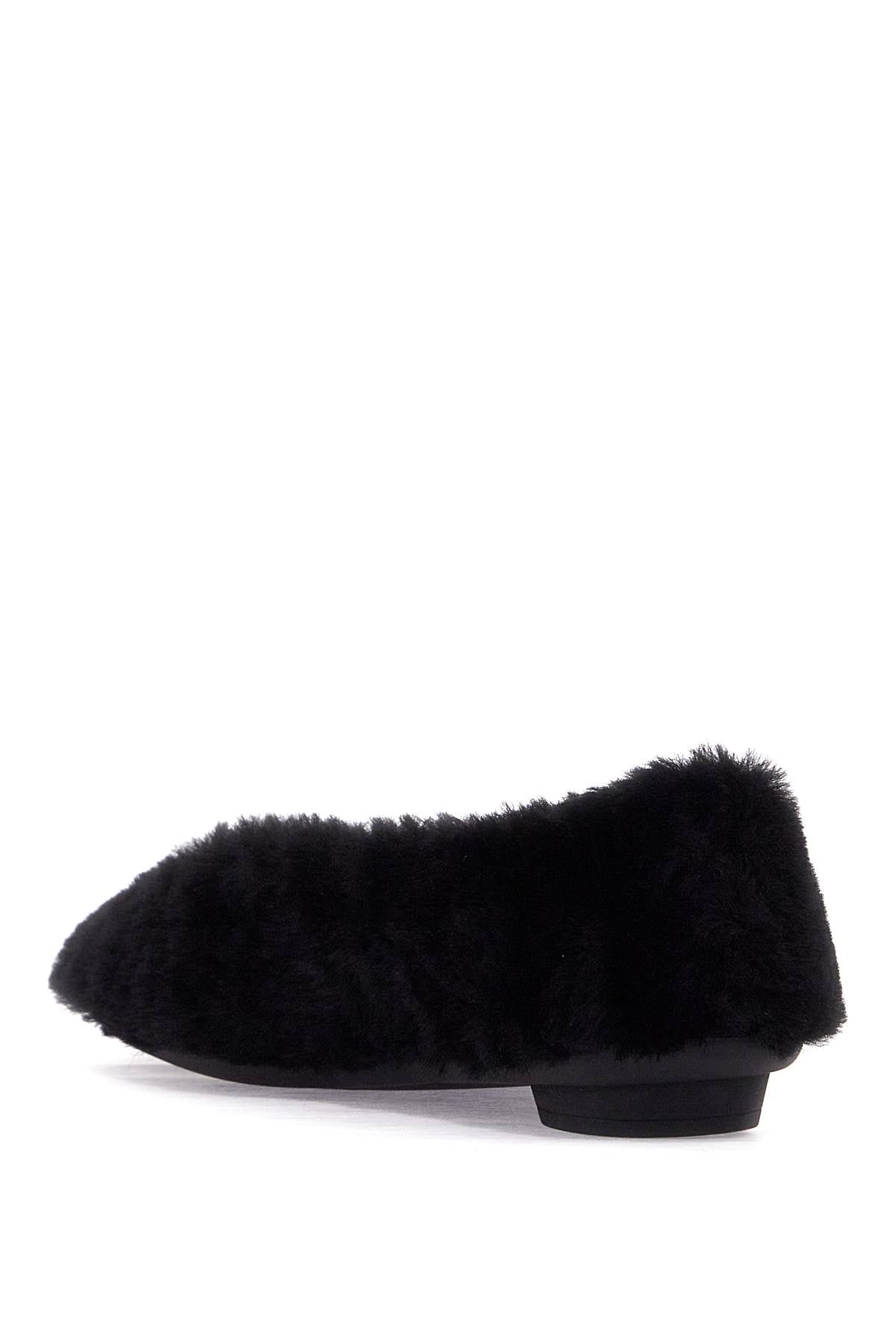 FERRAGAMO shearling ballet flats