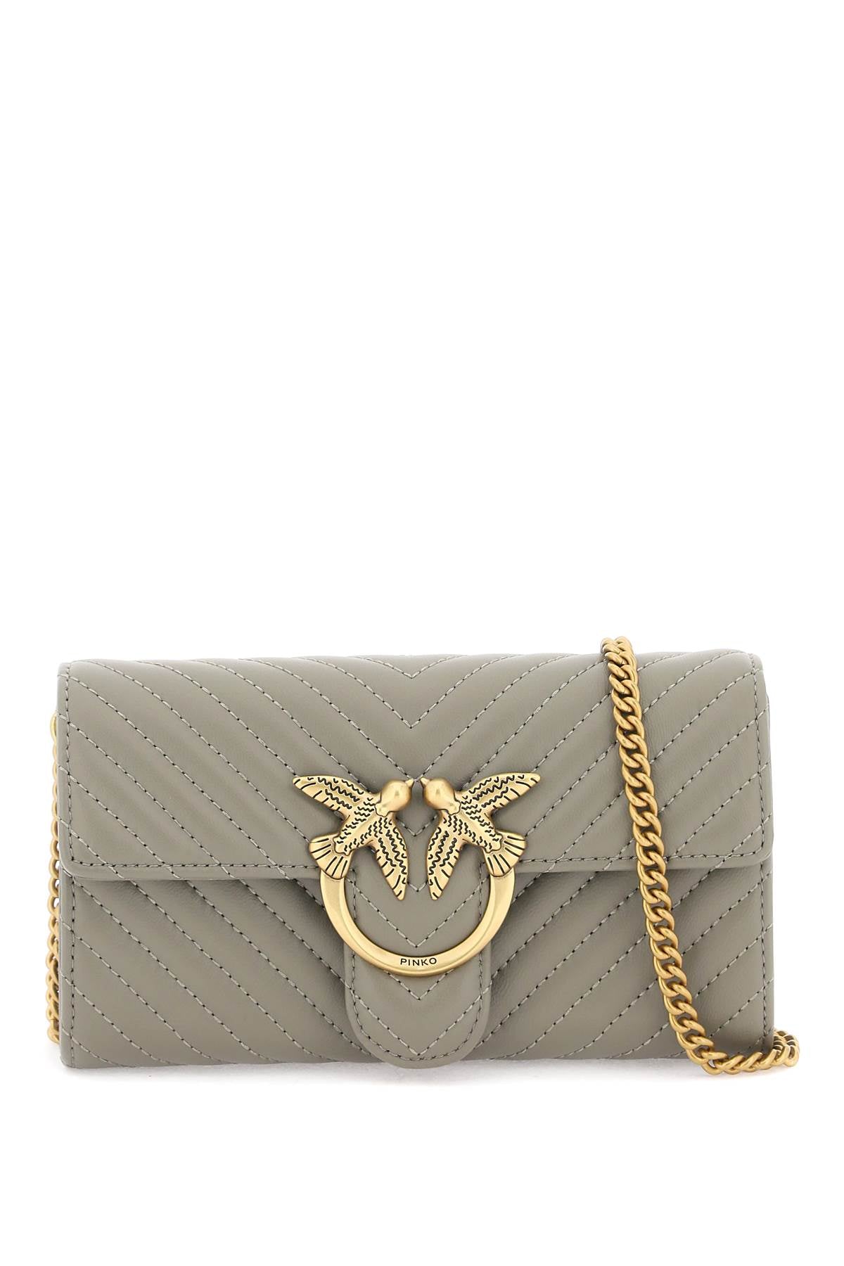 PINKO love bag chevron crossbody bag