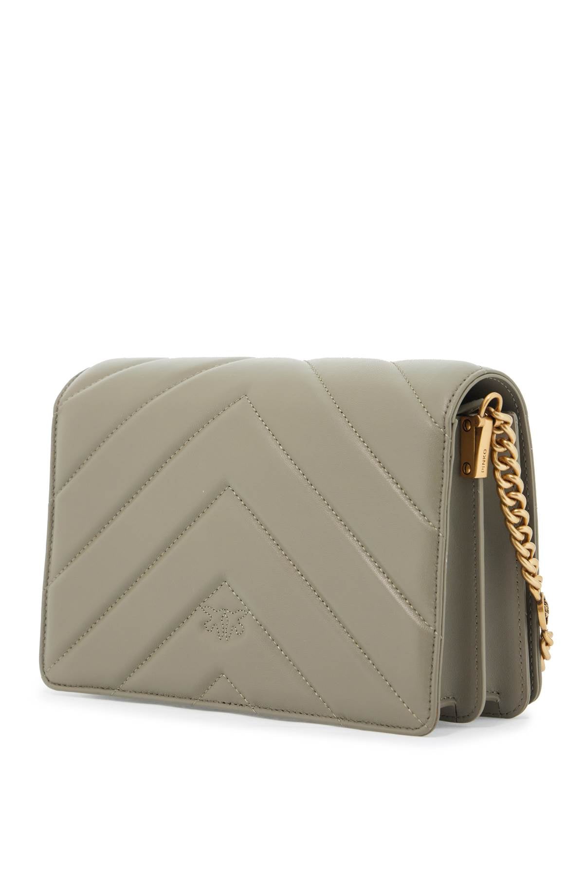 PINKO love click big chevron bag