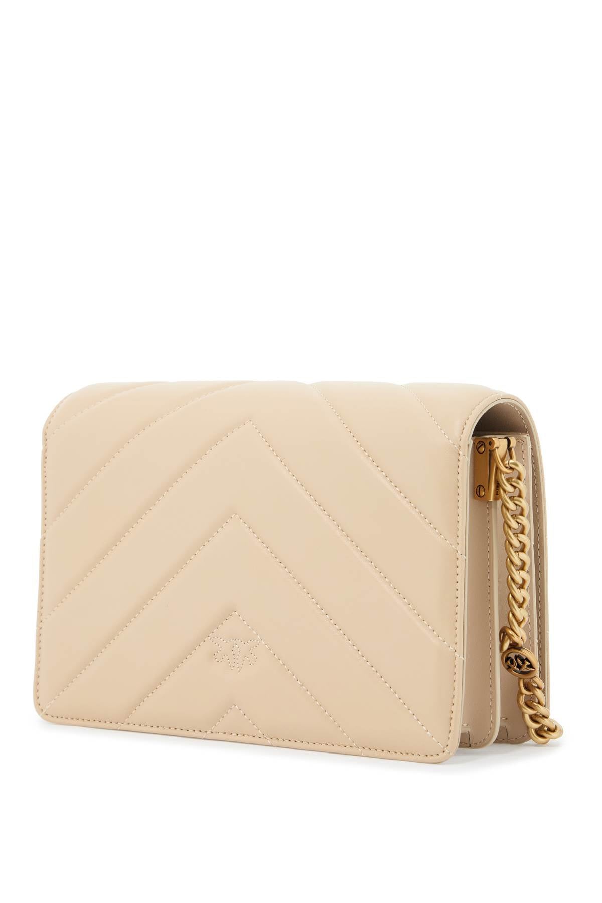 PINKO love click big chevron bag