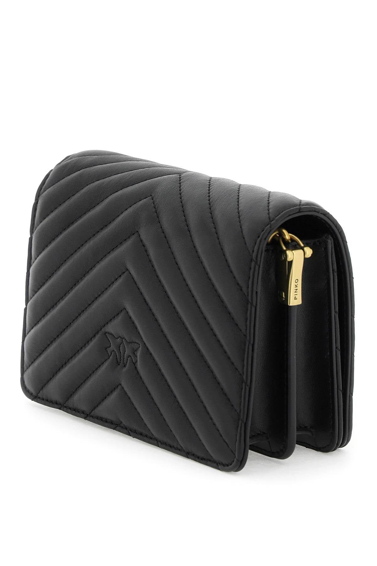 PINKO love click mini chevron bag