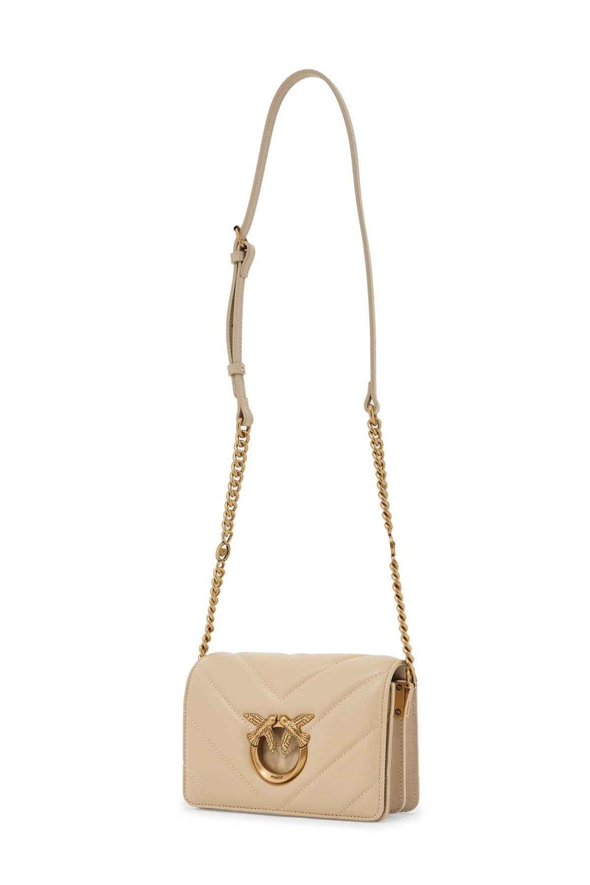 PINKO mini love bag click big chevron