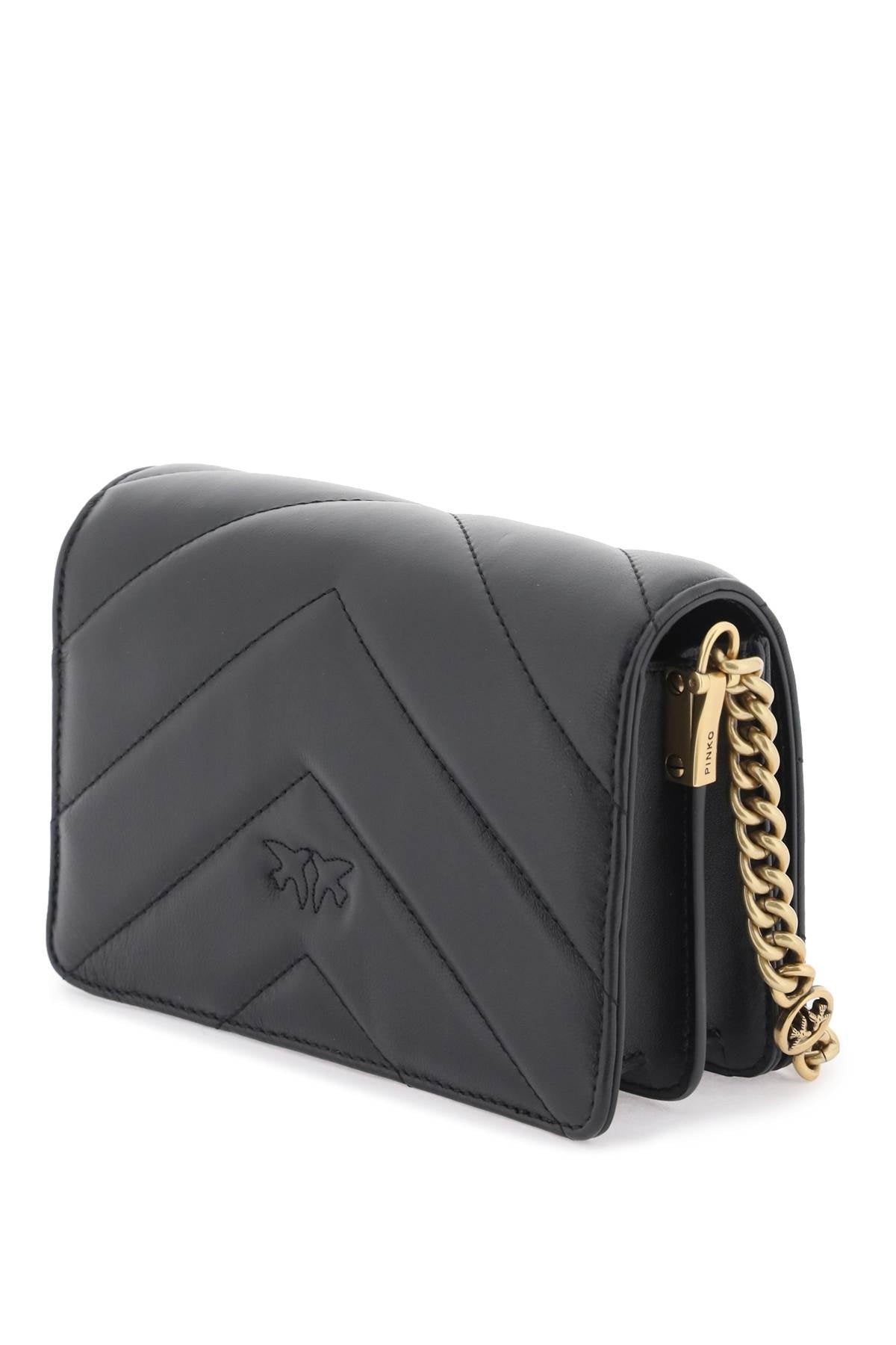 PINKO mini love bag click big chevron