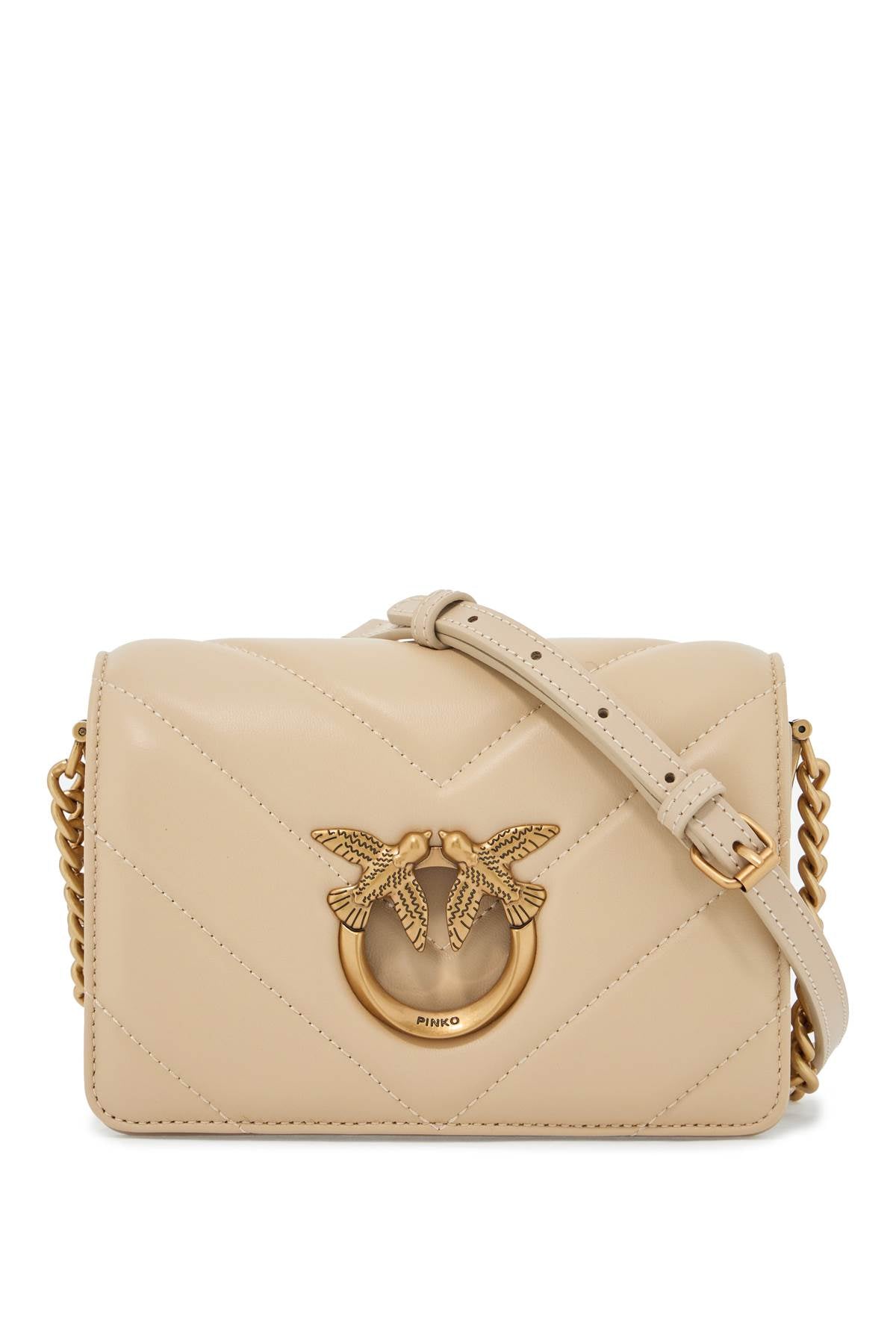 PINKO mini love bag click big chevron