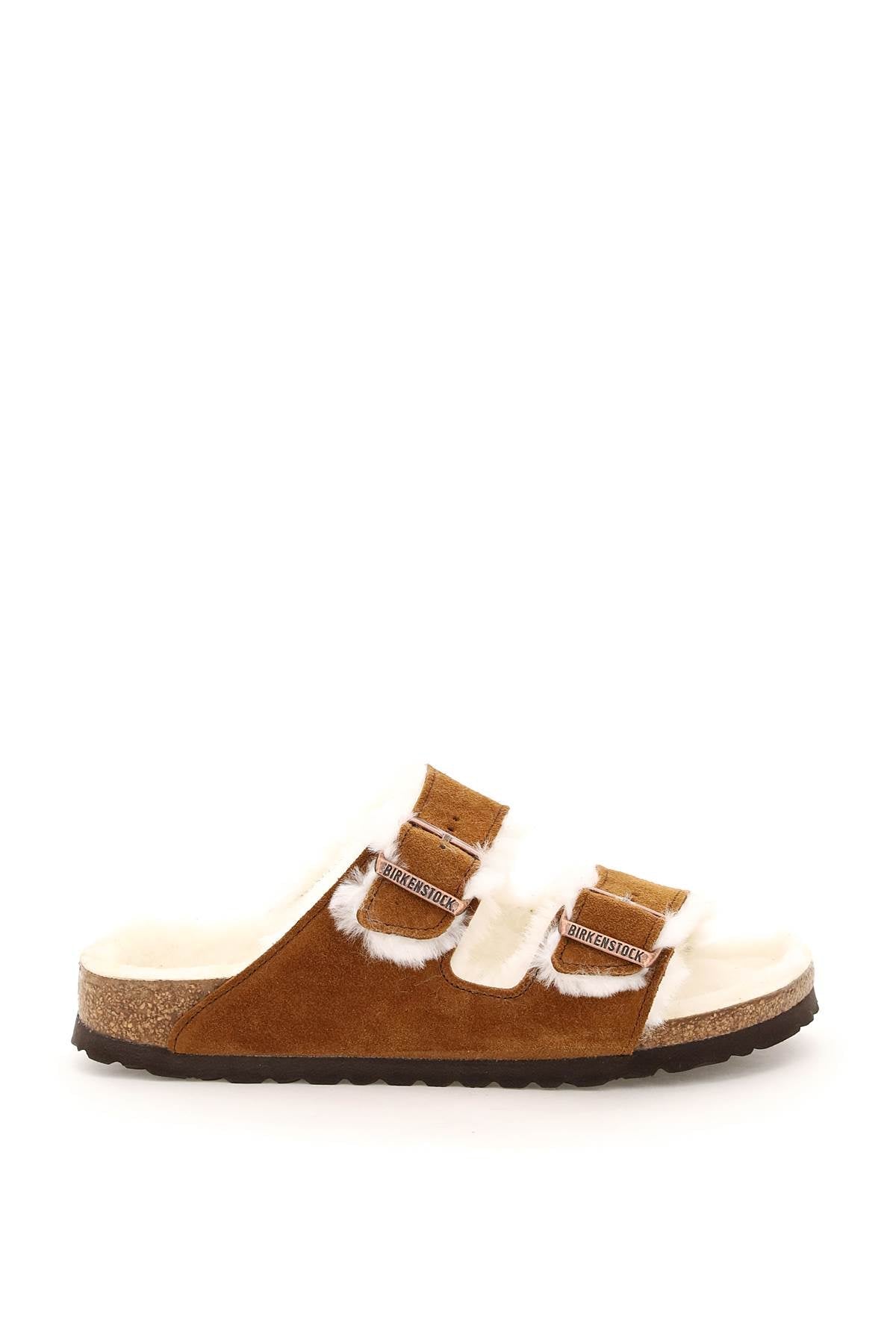 BIRKENSTOCK arizona shearling mules narrow fit