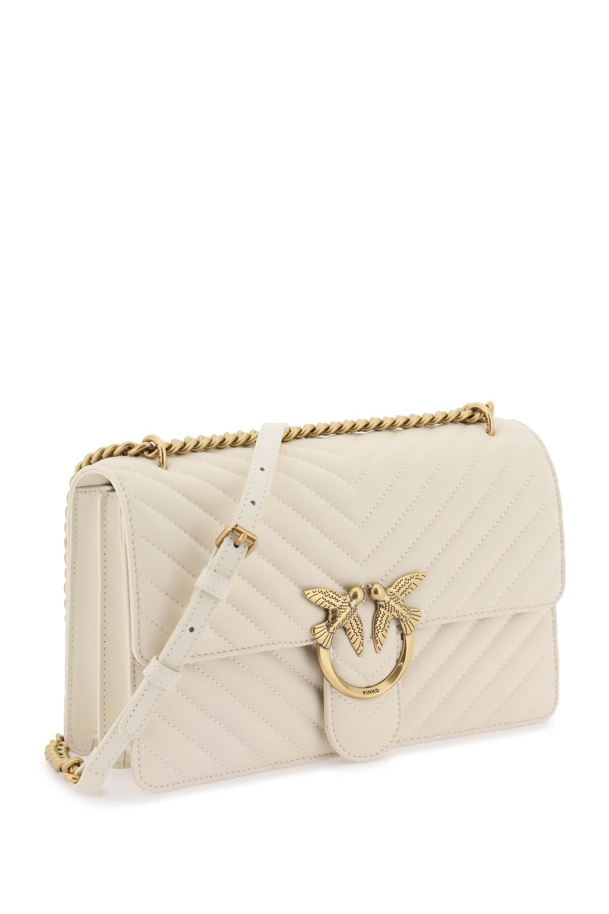 PINKO chevron quilted classic love bag one