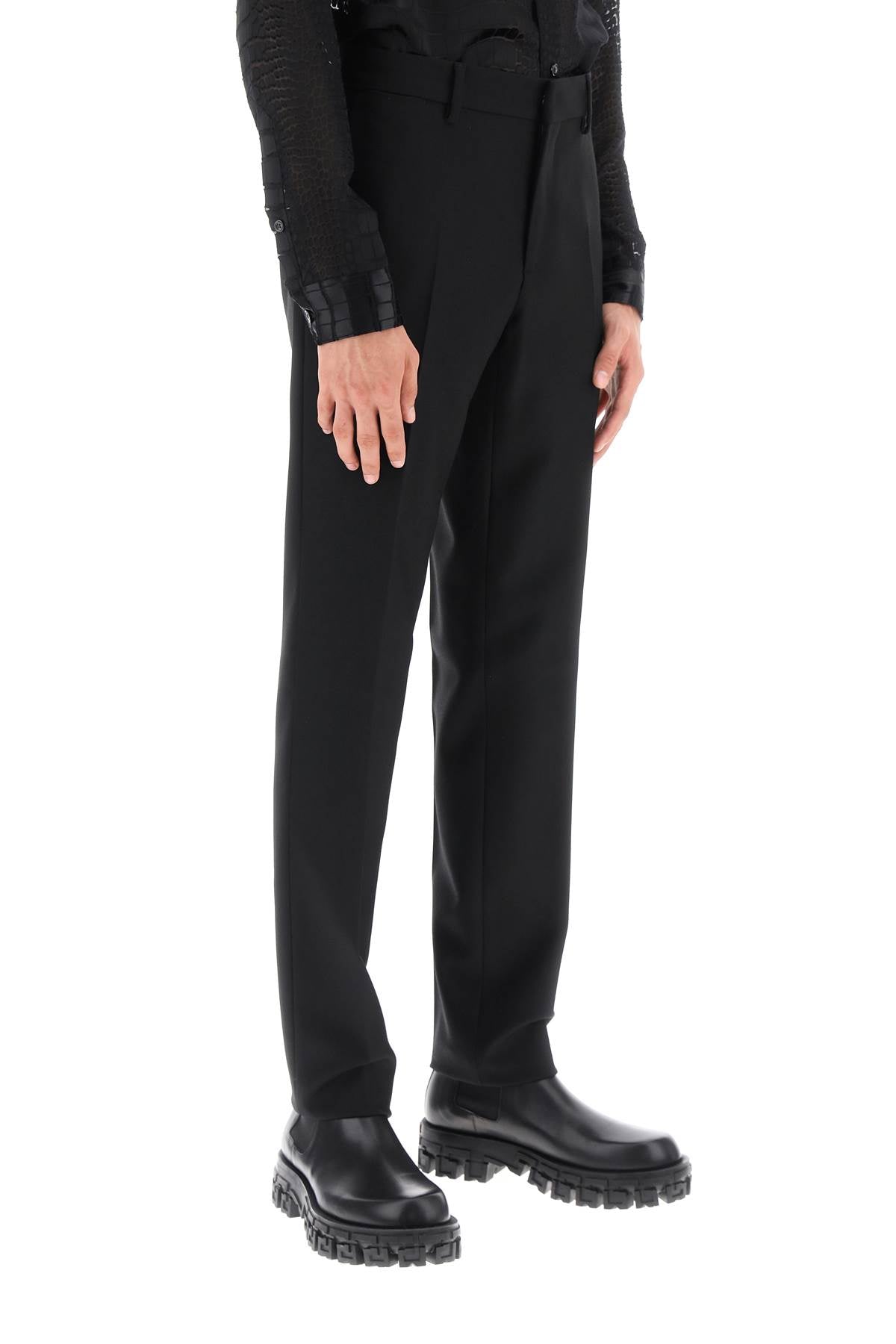 VERSACE tailoring cigarette pants