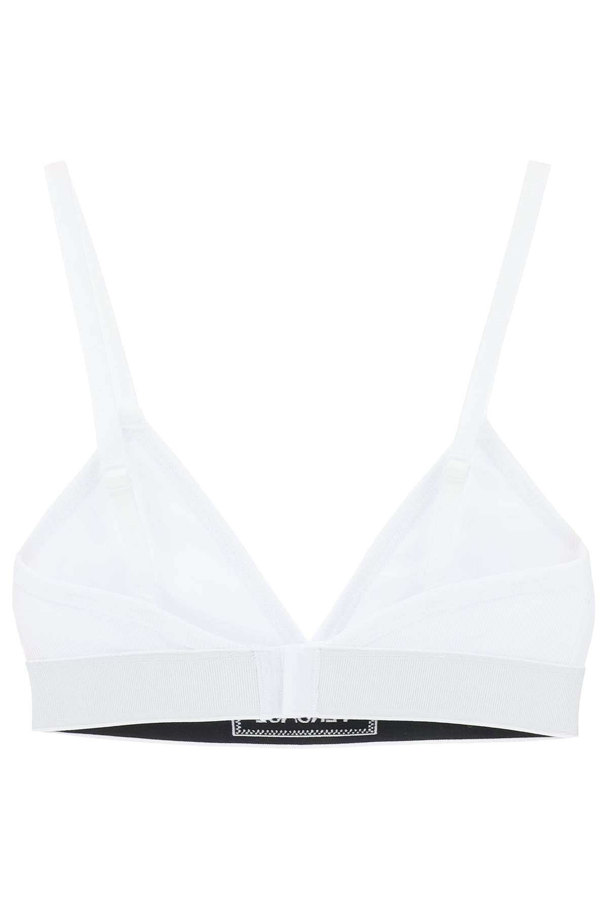 VERSACE '90s logo ribbed bralette