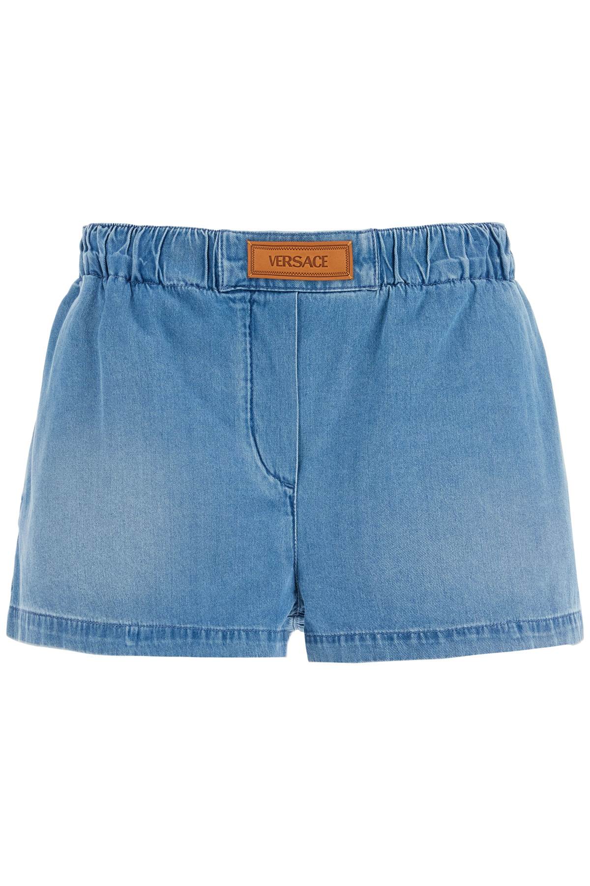 VERSACE lightweight denim shorts for men