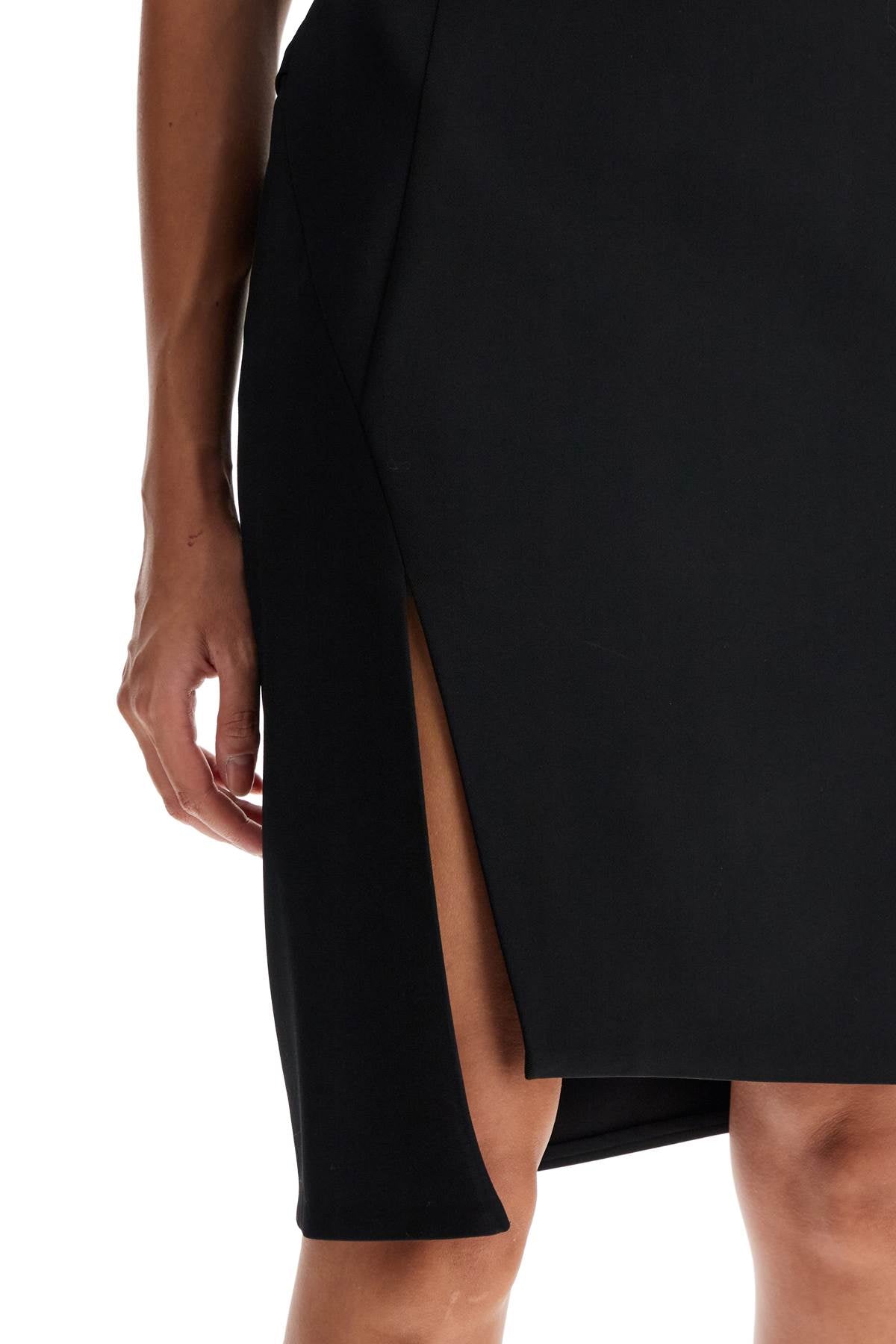 VERSACE asymmetric midi skirt