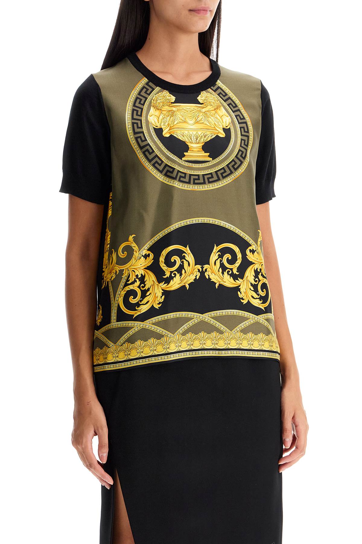 VERSACE knitted t-shirt 'the cup of the