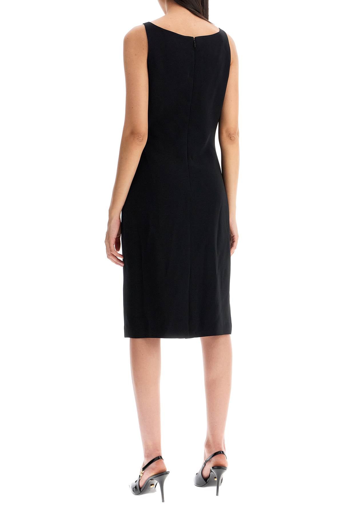 VERSACE stretch cady sheath dress