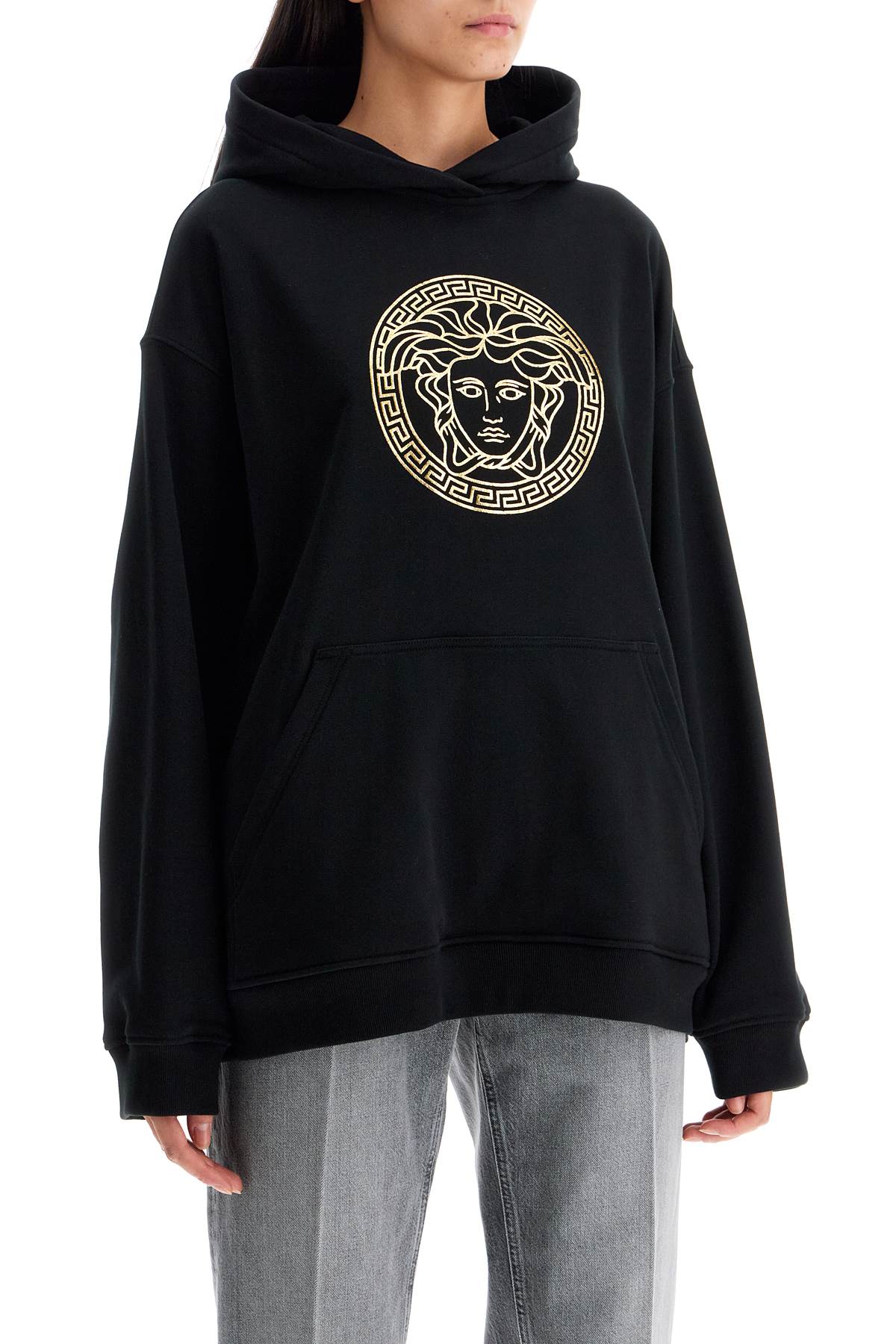 VERSACE hooded sweatshirt with med