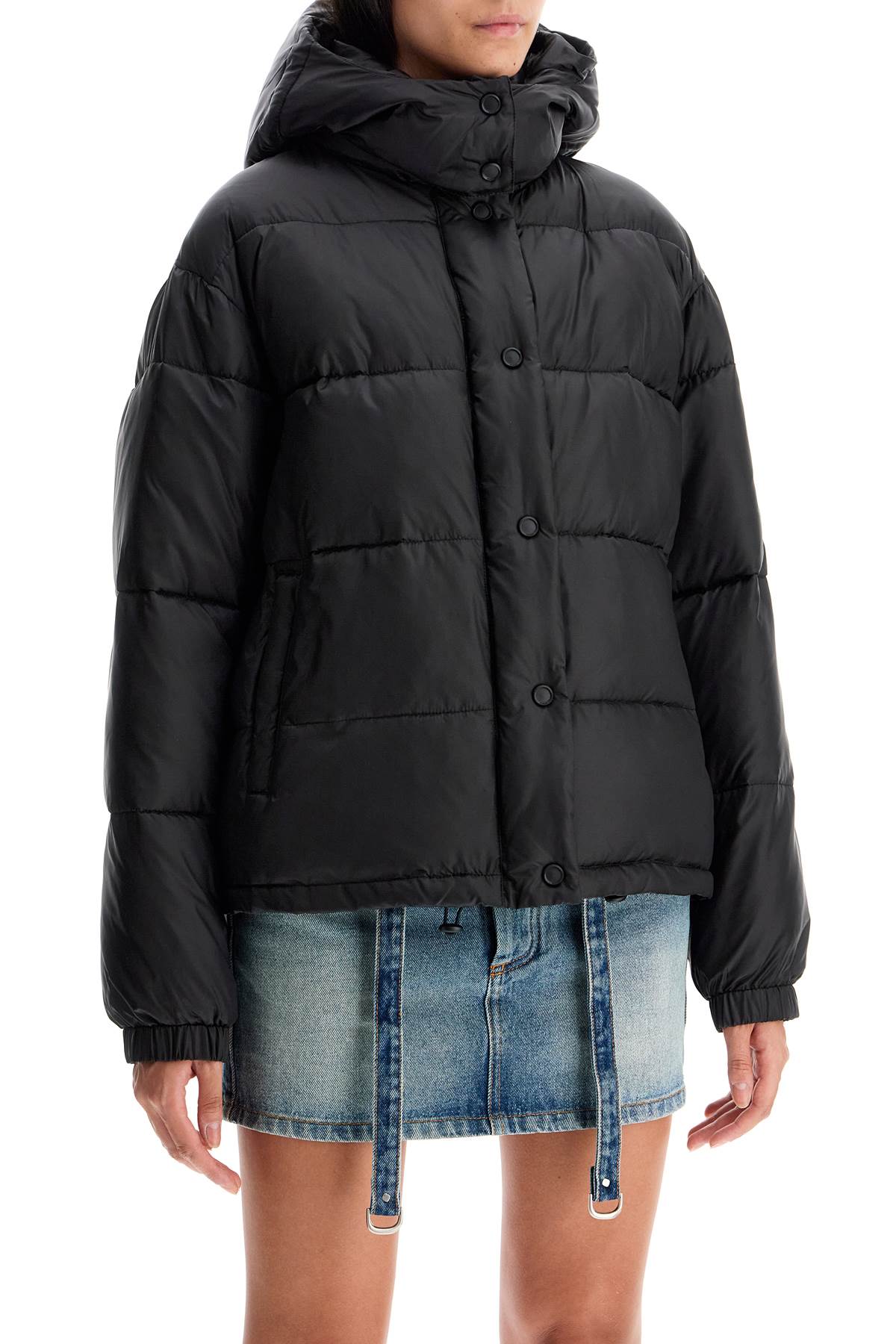 PINKO "down jacket with logo patch