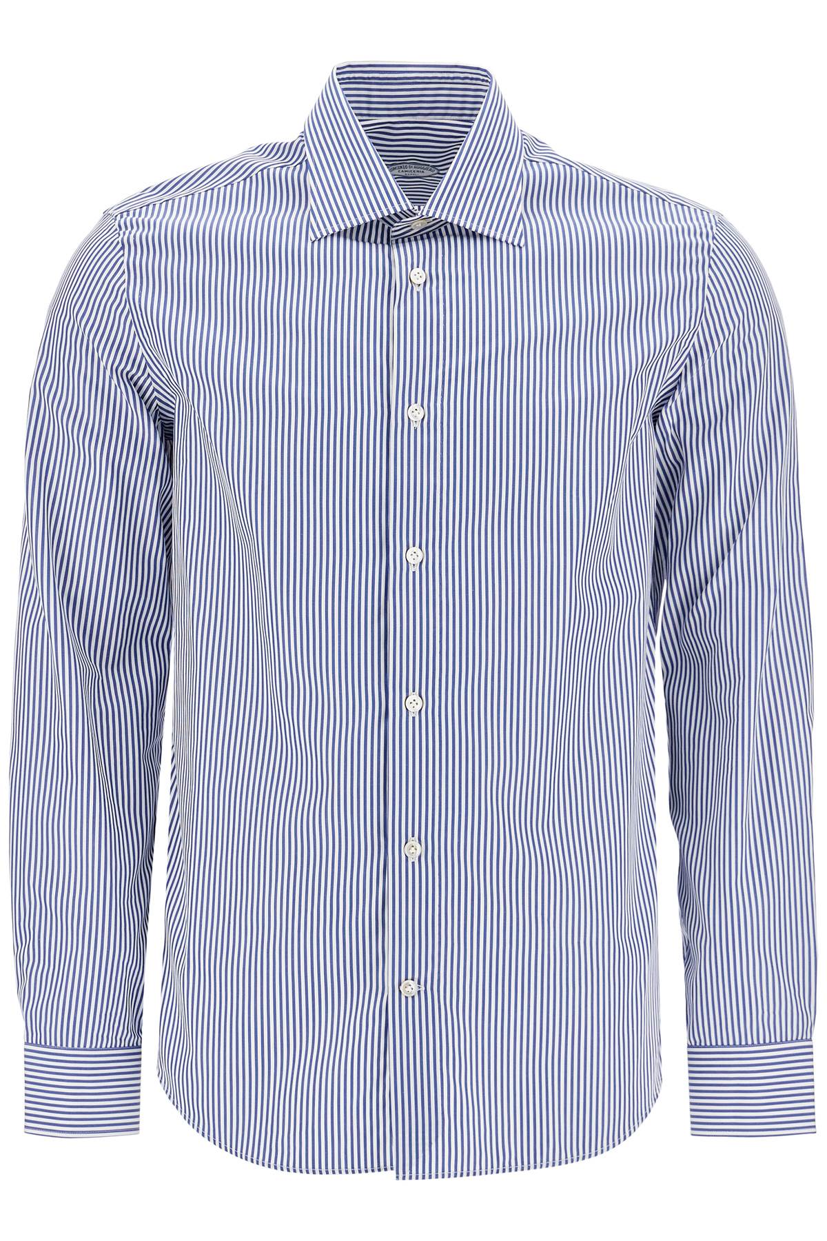 VINCENZO DI RUGGIERO slim fit twill shirt for men