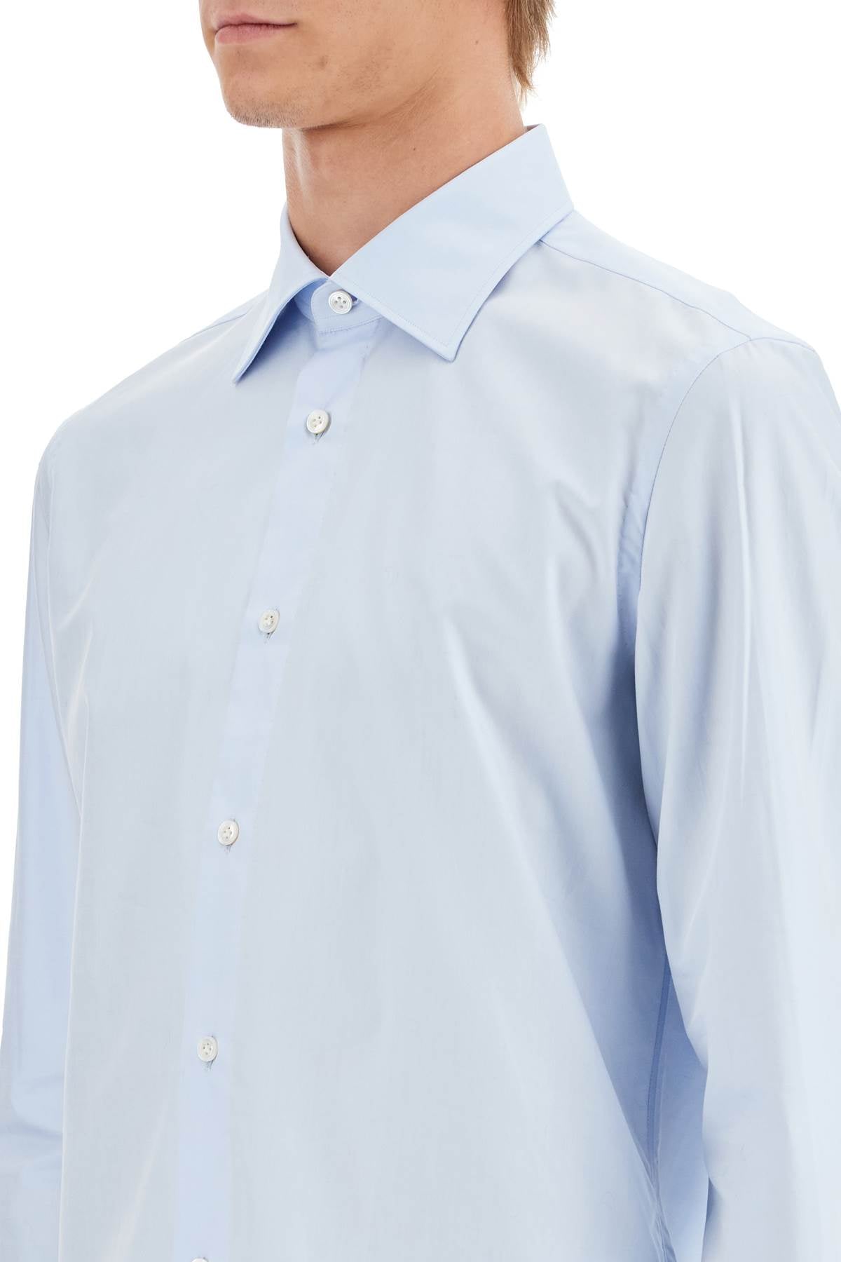 VINCENZO DI RUGGIERO slim fit twill shirt for men