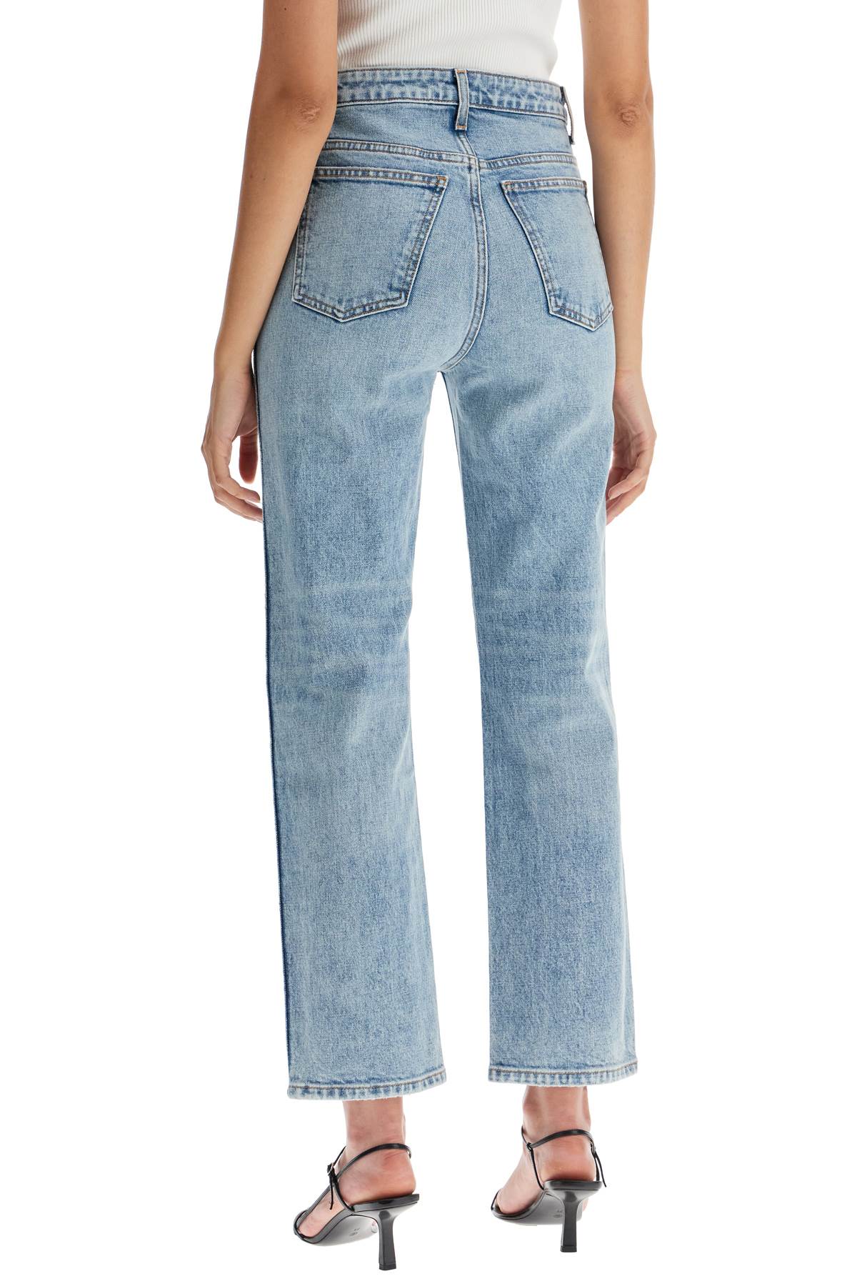 KHAITE "cropped straight leg abigail jeans"