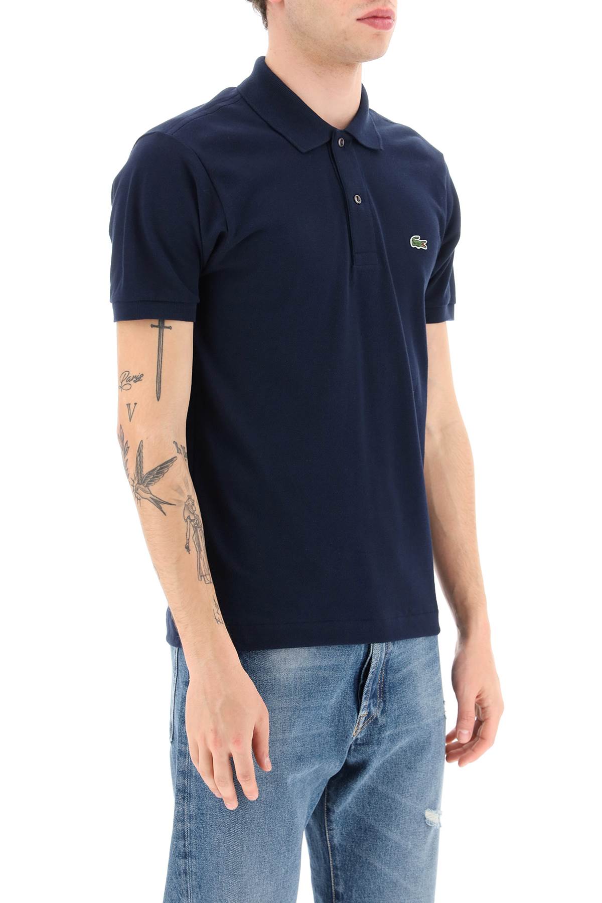 LACOSTE cotton piquet polo