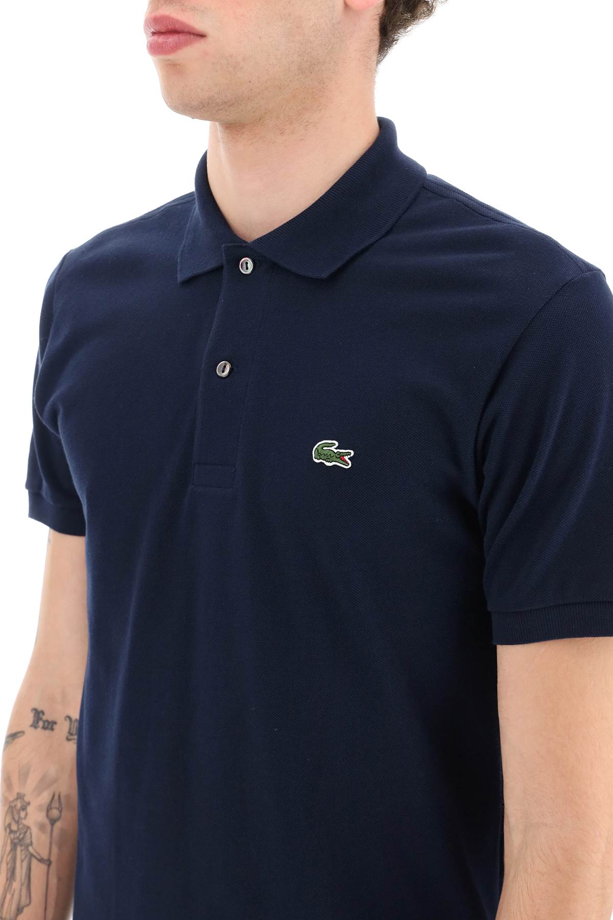 LACOSTE cotton piquet polo