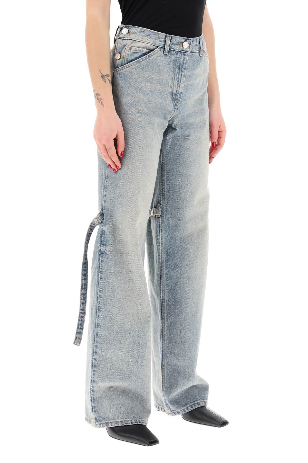 COURREGES "denim sailor-style baggy