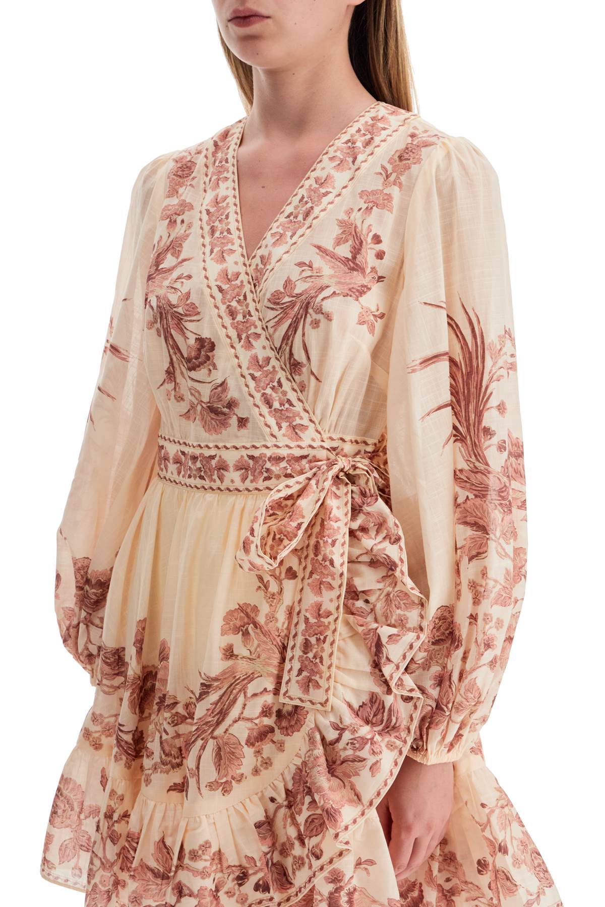 ZIMMERMANN waverly wrap mini dress