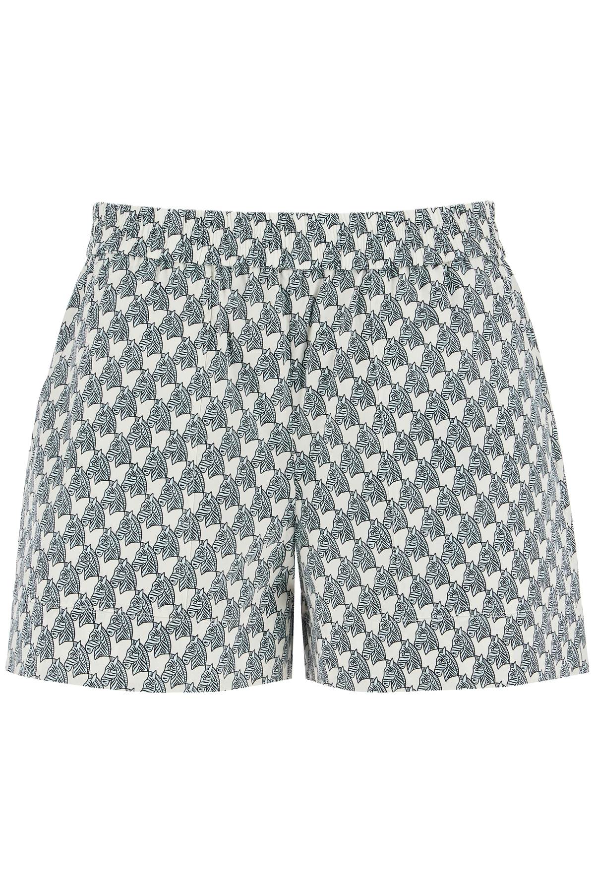 TORY BURCH printed poplin shorts for