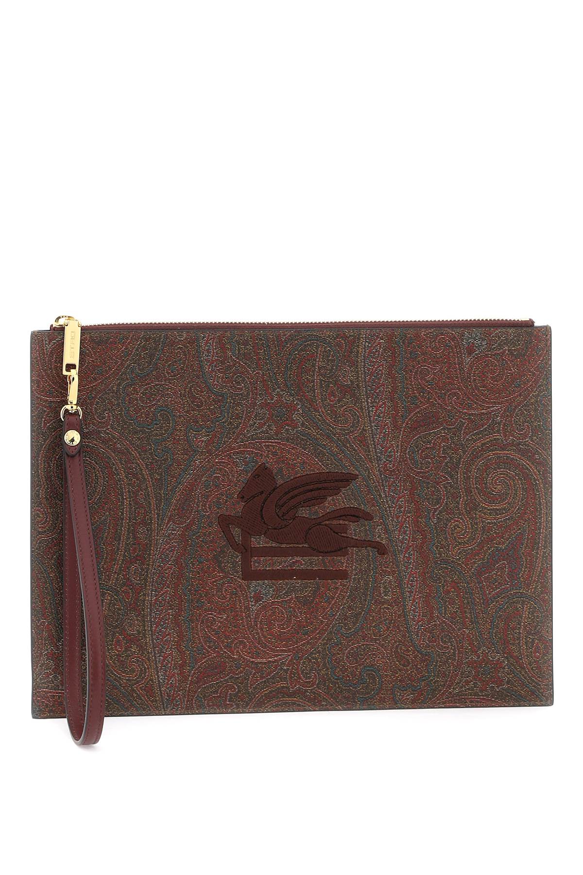 ETRO paisley pouch with embroidery