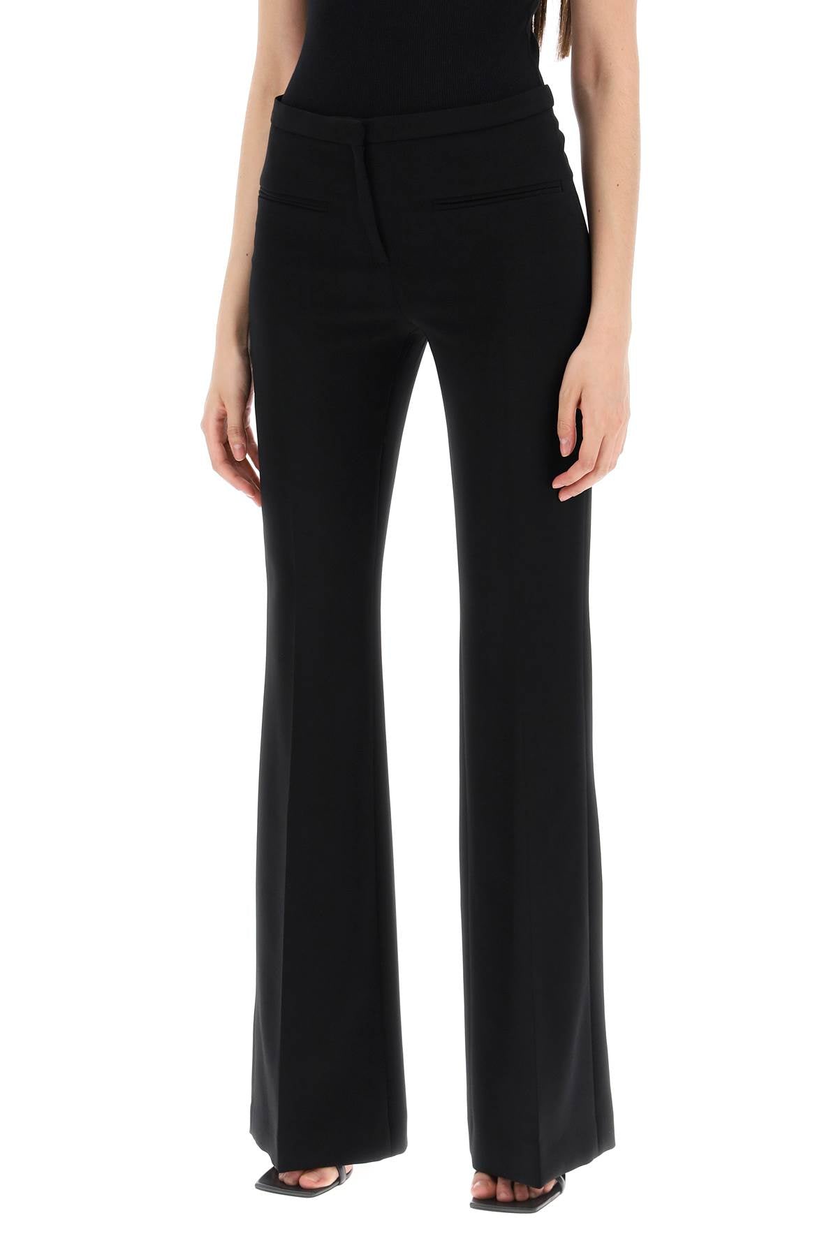 COURREGES tailored bootcut pants in technical jersey