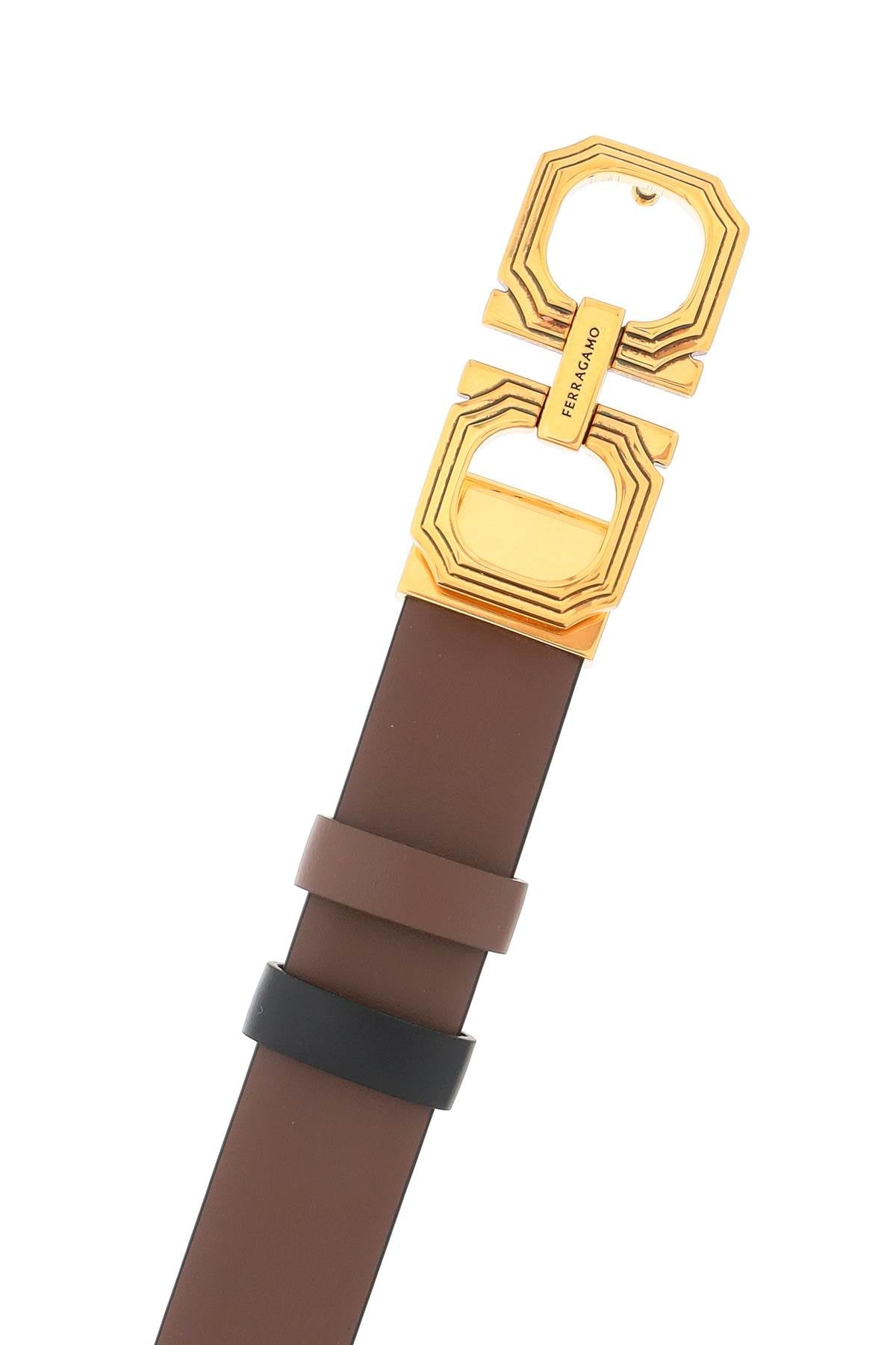 FERRAGAMO gancini reversible belt