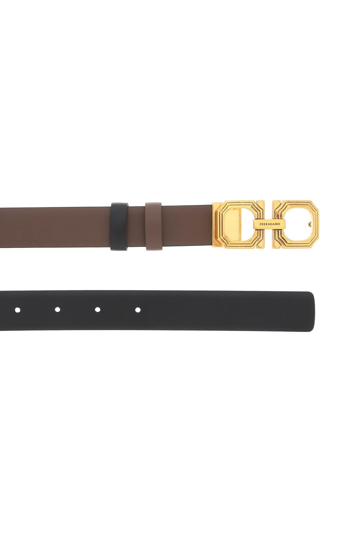 FERRAGAMO gancini reversible belt