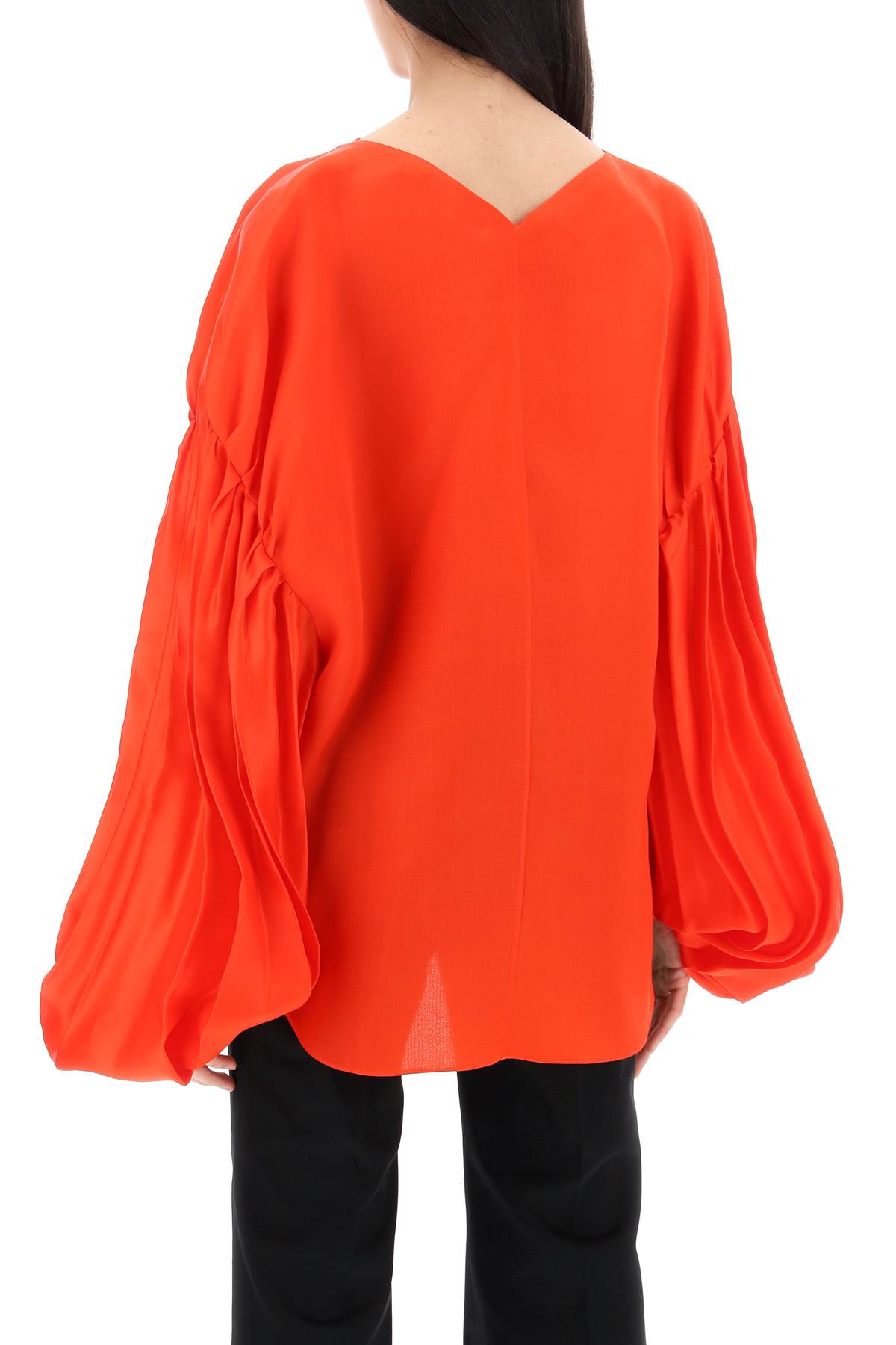 KHAITE "quico blouse with puffed sleeves