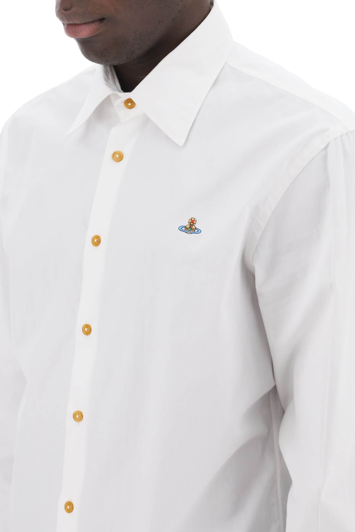 VIVIENNE WESTWOOD ghost shirt with orb embroidery