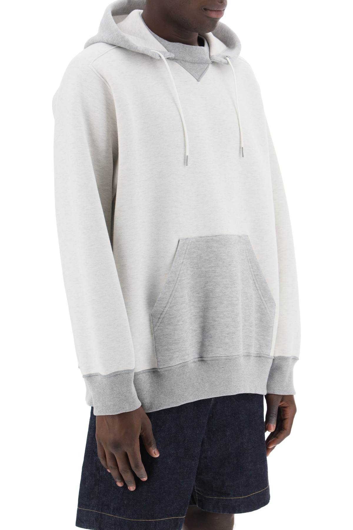 SACAI hooded sweatshirt with reverse