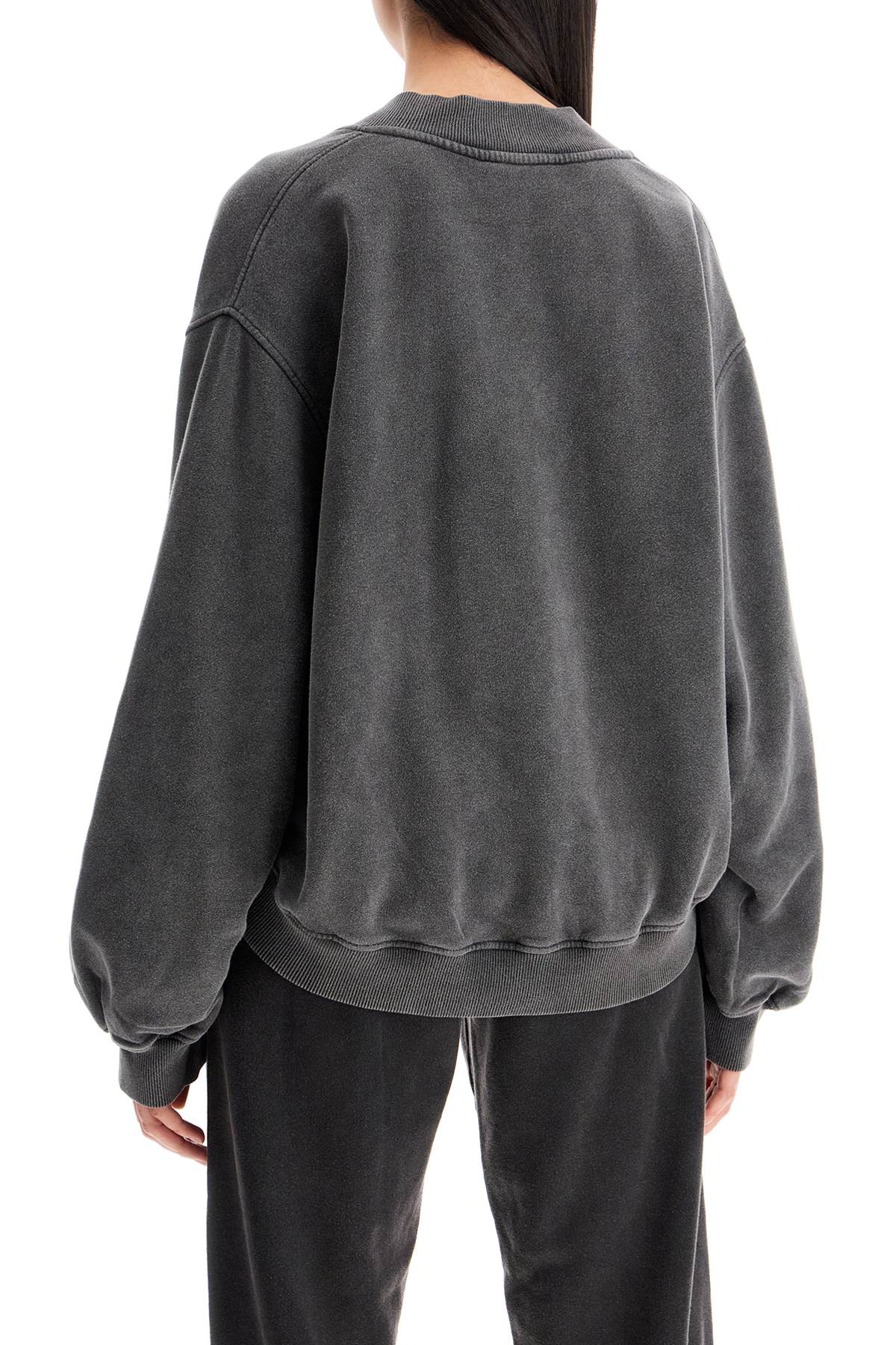 THE ATTICO "oversized v-neck sweatshirt