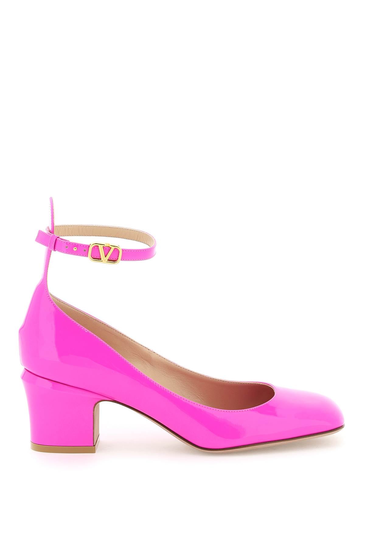 VALENTINO GARAVANI pink pp tan-go pumps