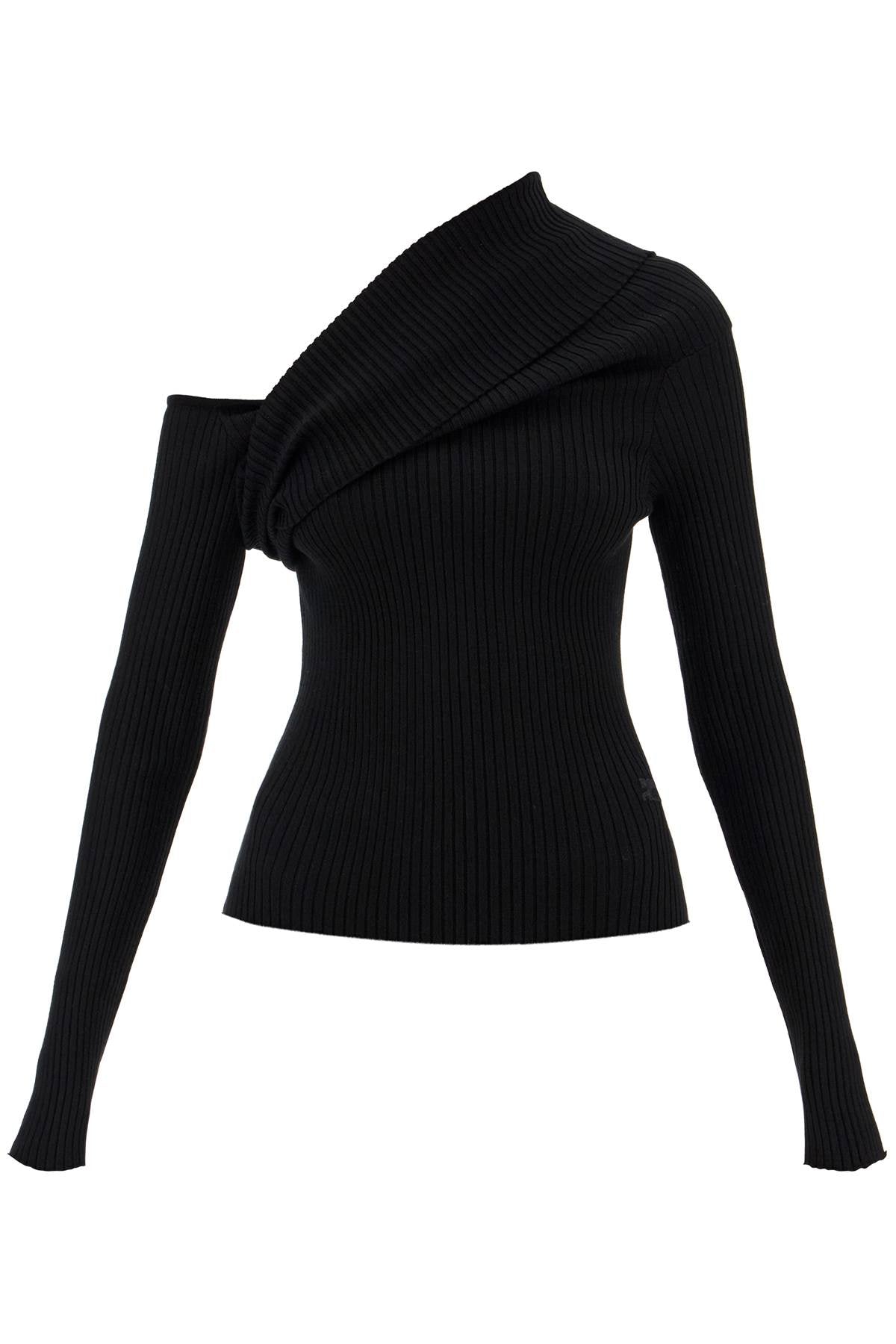 COURREGES one-shoulder ribbed