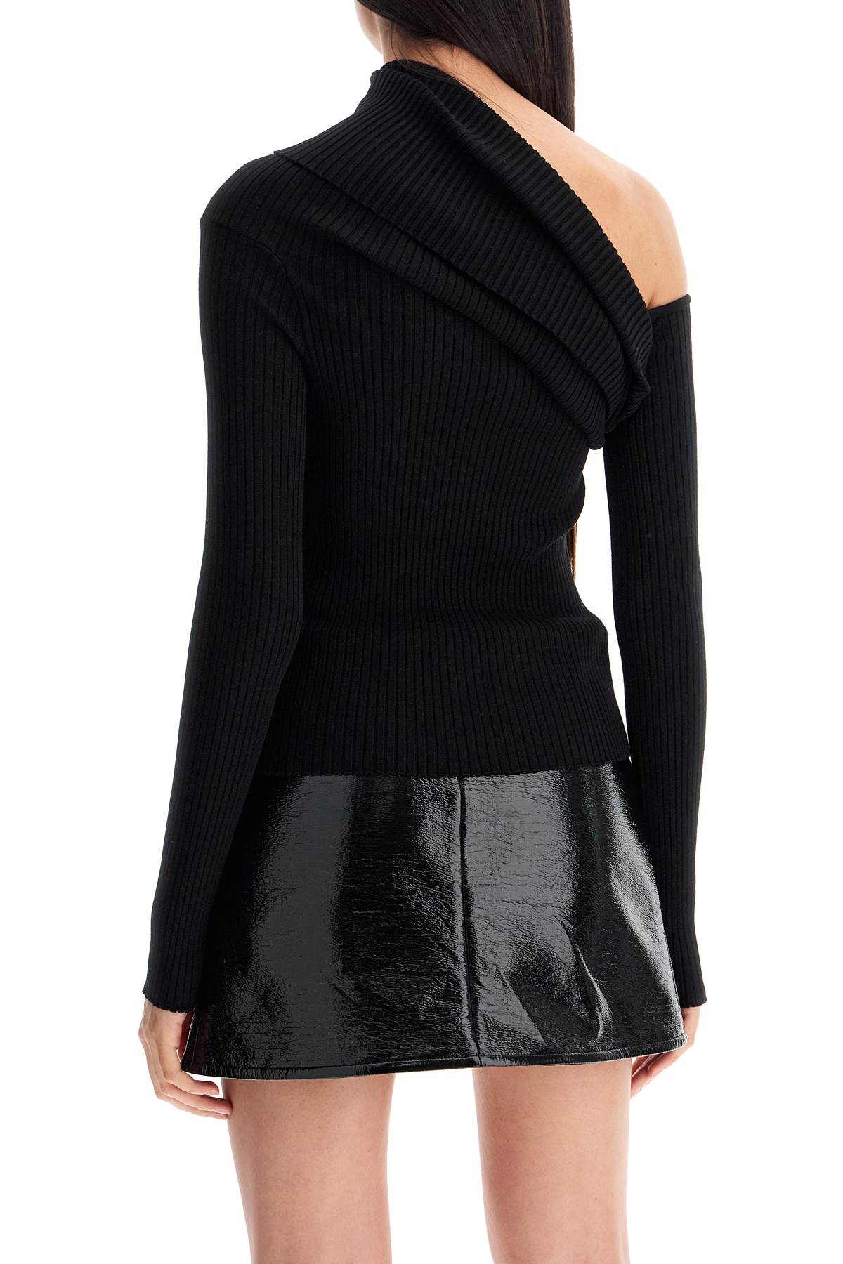 COURREGES one-shoulder ribbed