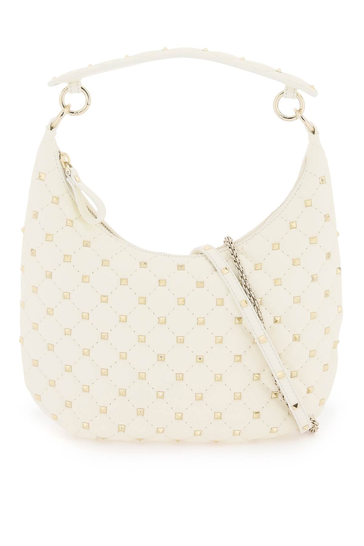 VALENTINO GARAVANI small leather 'rockstud spike' hobo bag