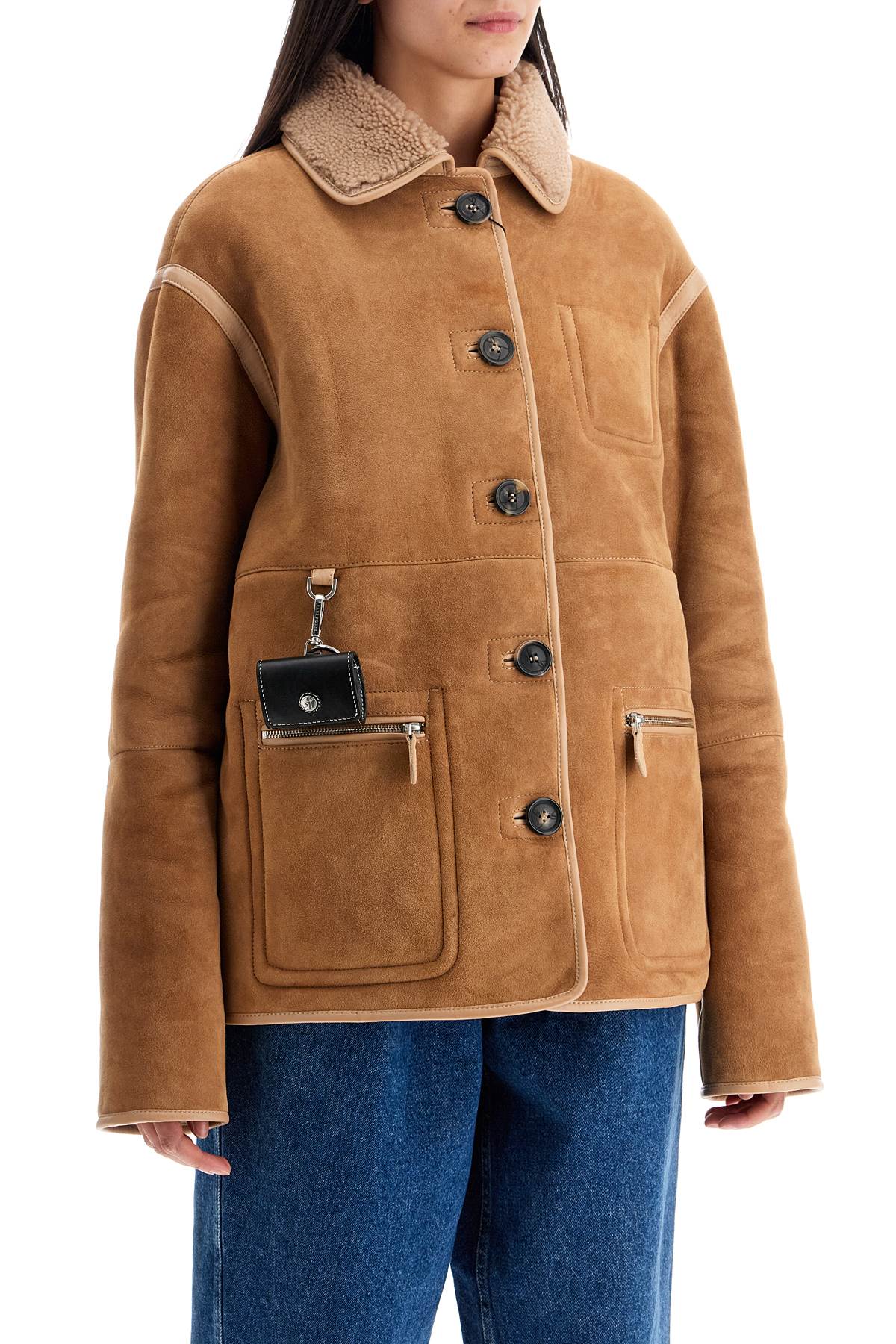 SAKS POTTS ada reversible shearling jacket