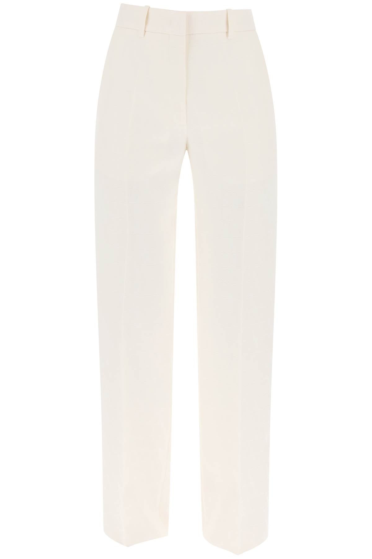 VALENTINO GARAVANI toile iconographe pants in crepe couture