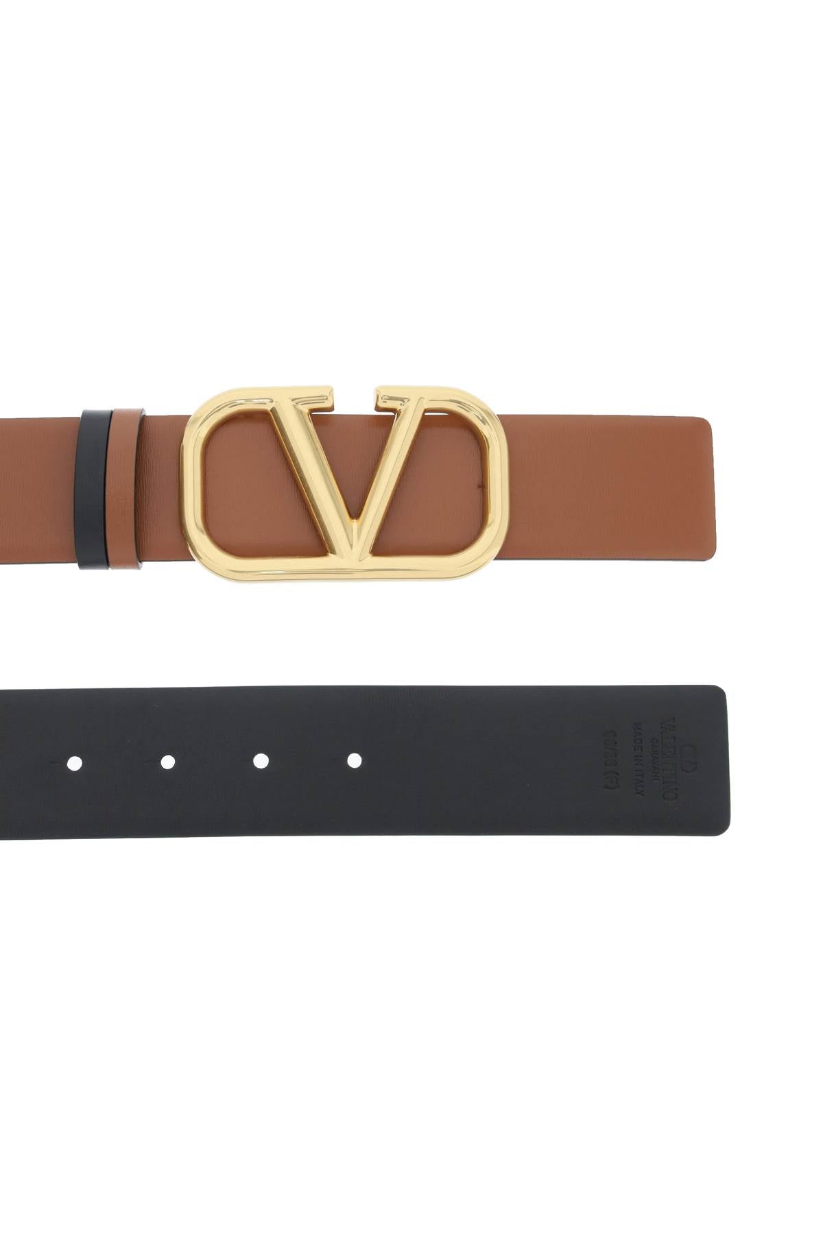 VALENTINO GARAVANI leather vlogo signature reversible belt