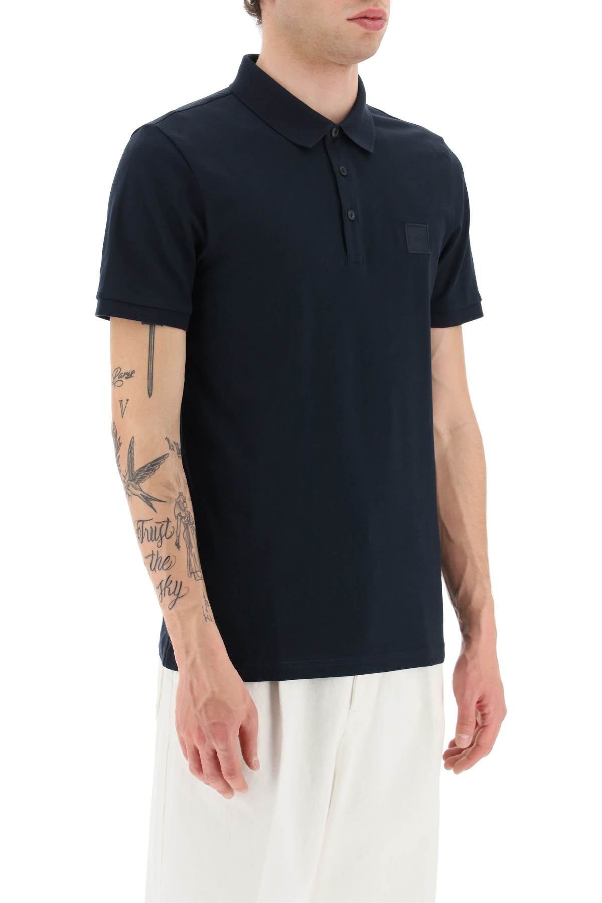 BOSS slim fit passenger polo shirt