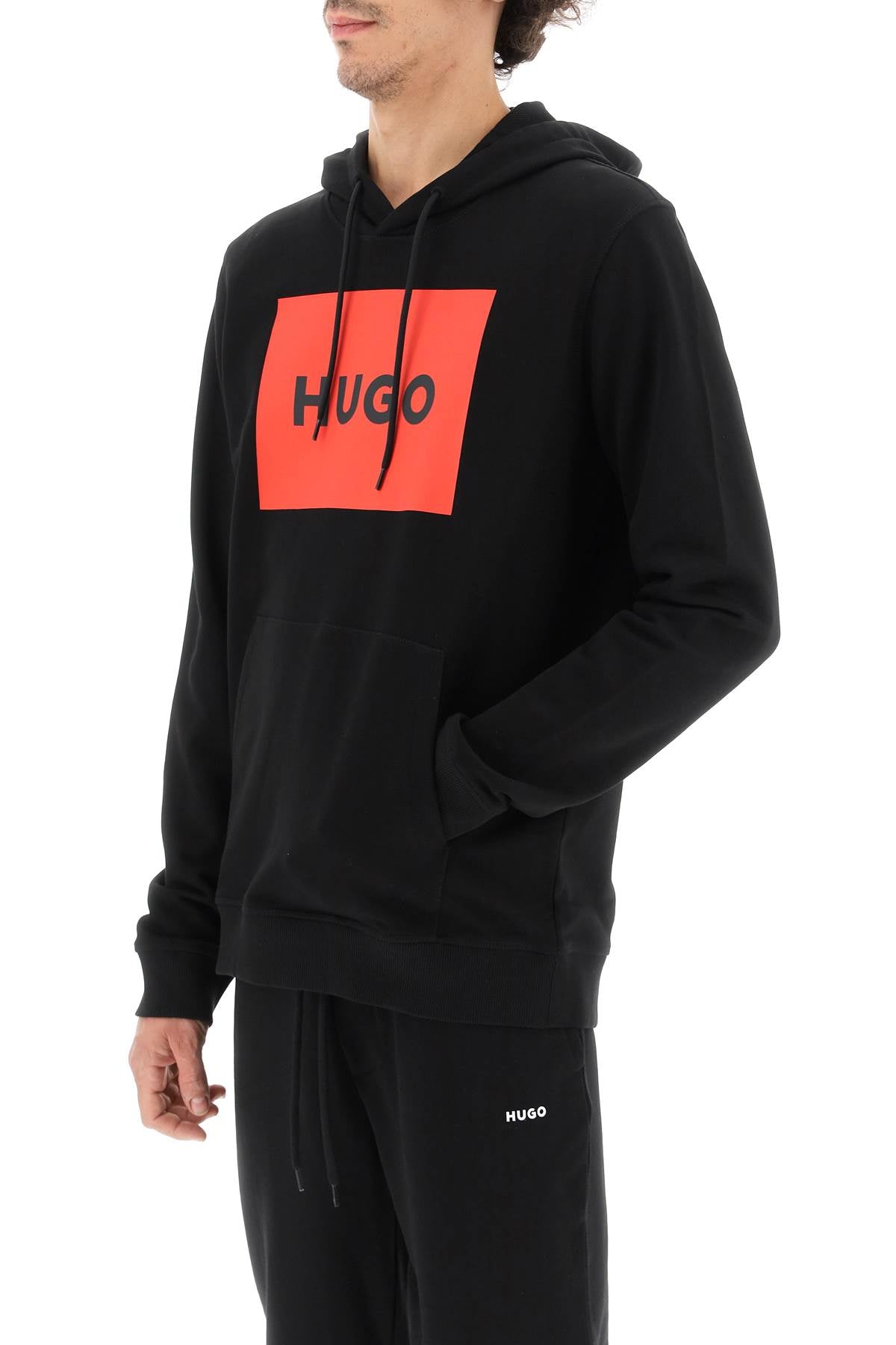 HUGO logo graphic hoodie