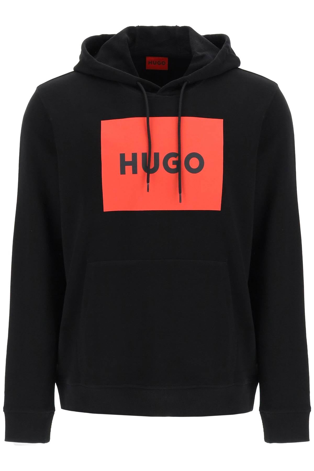 HUGO logo graphic hoodie