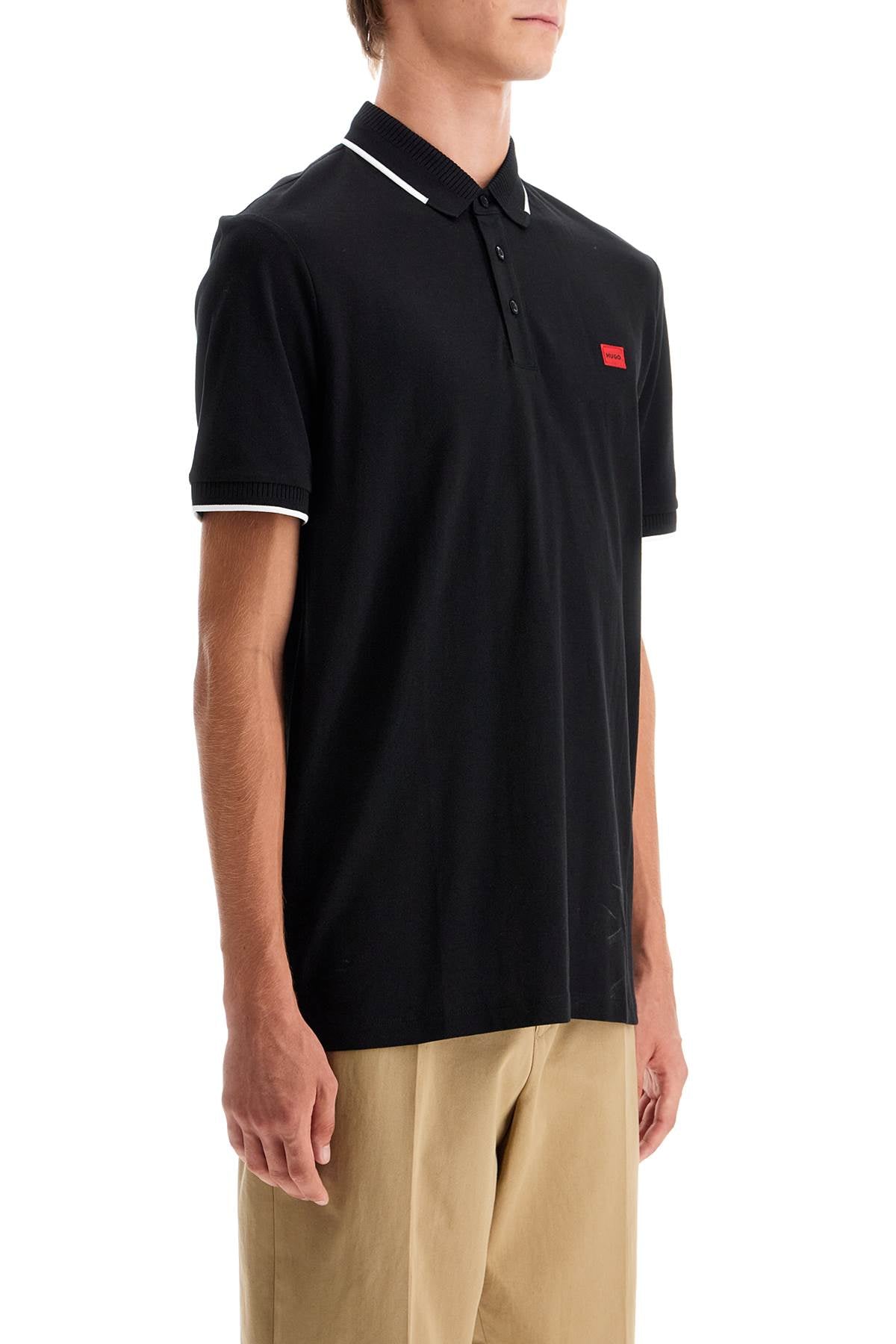 HUGO polo shirt with contrasting finishing details