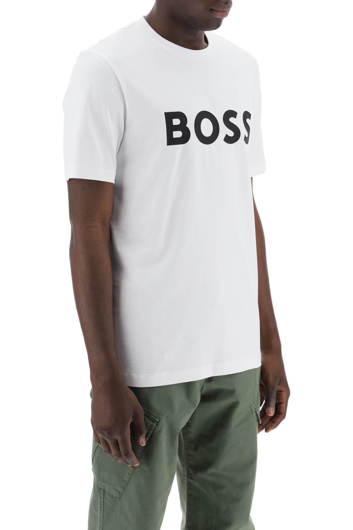 BOSS tiburt 354 logo print t-shirt