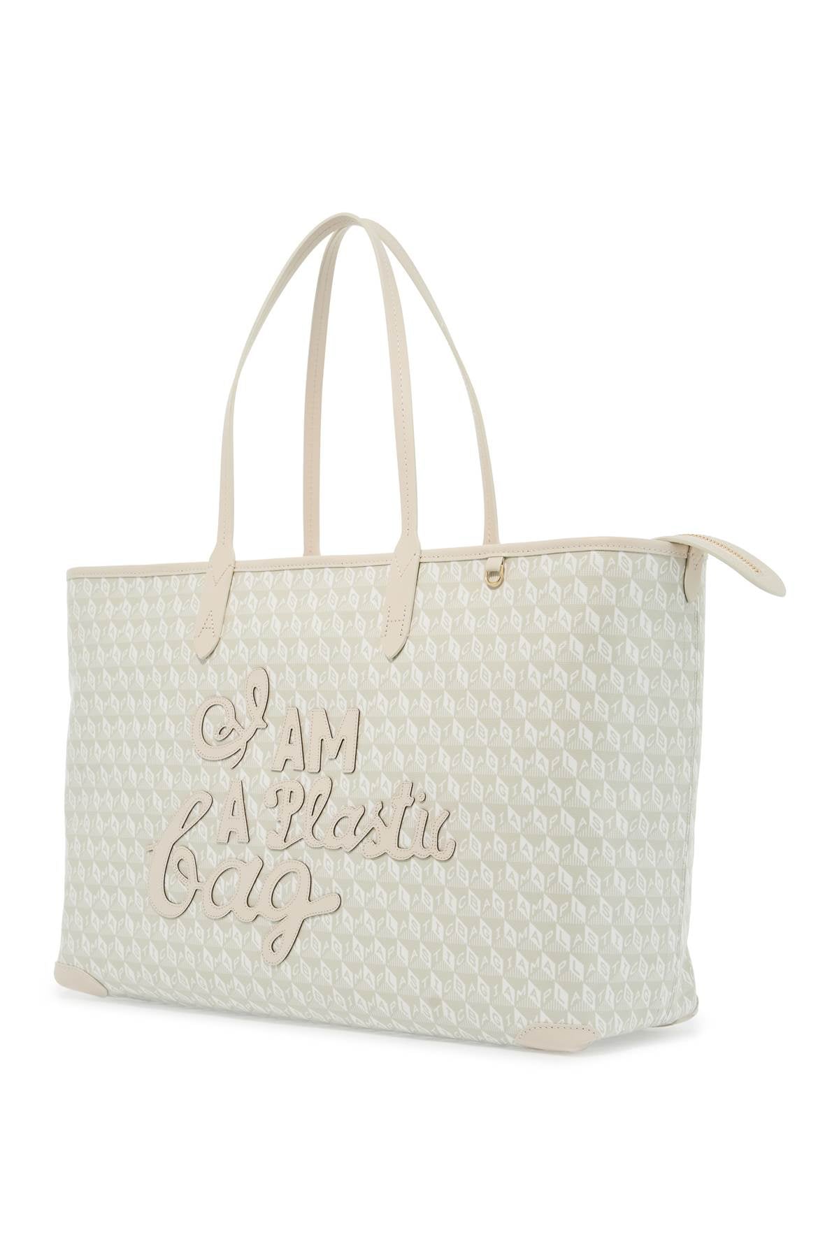 ANYA HINDMARCH i am a plastic bag motif tote bag